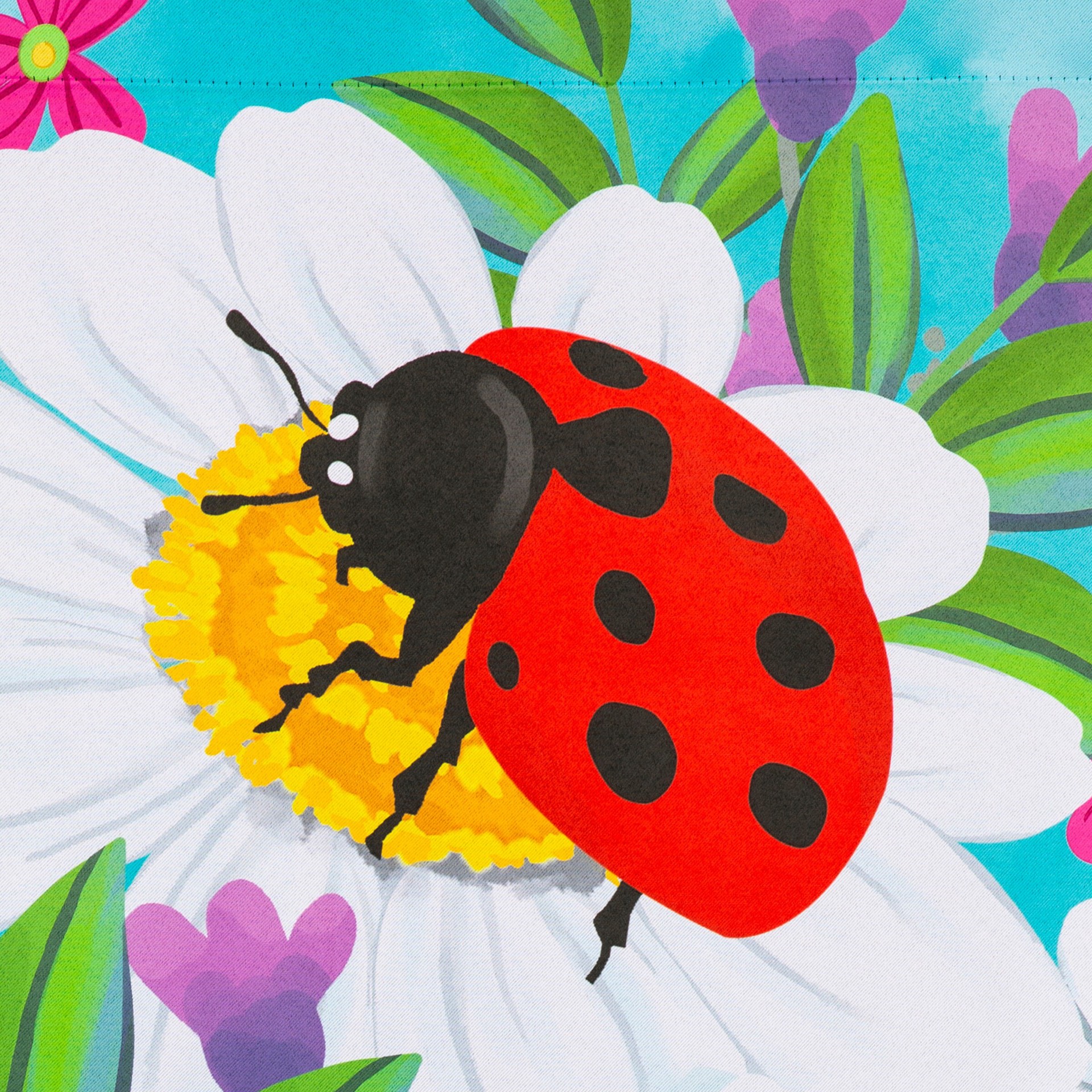 slide 4 of 6, Style Selections 2-ft W x 4-ft H Bugs House flag, 1 ct