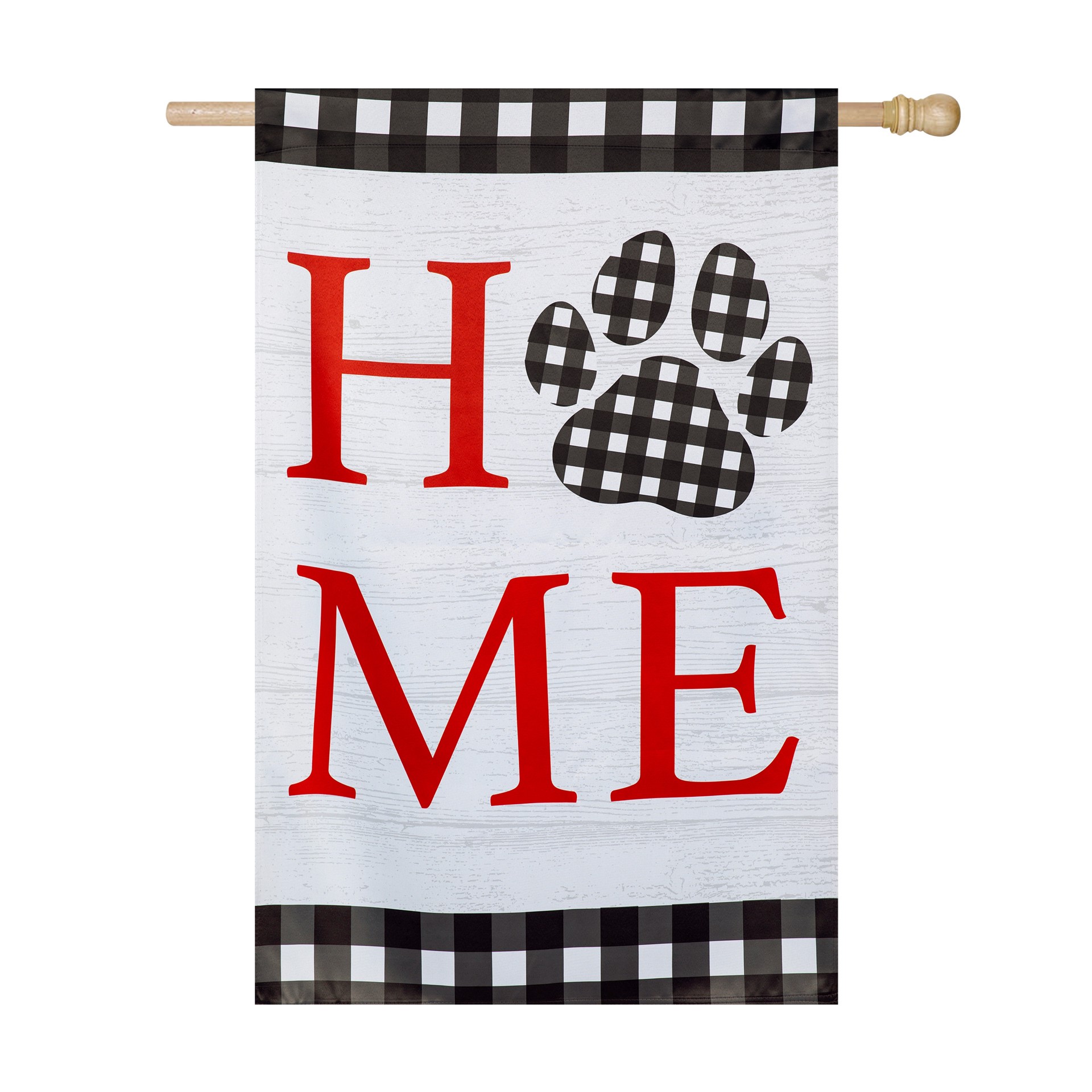 slide 2 of 6, Style Selections 2-ft W x 4-ft H Animals House flag, 1 ct