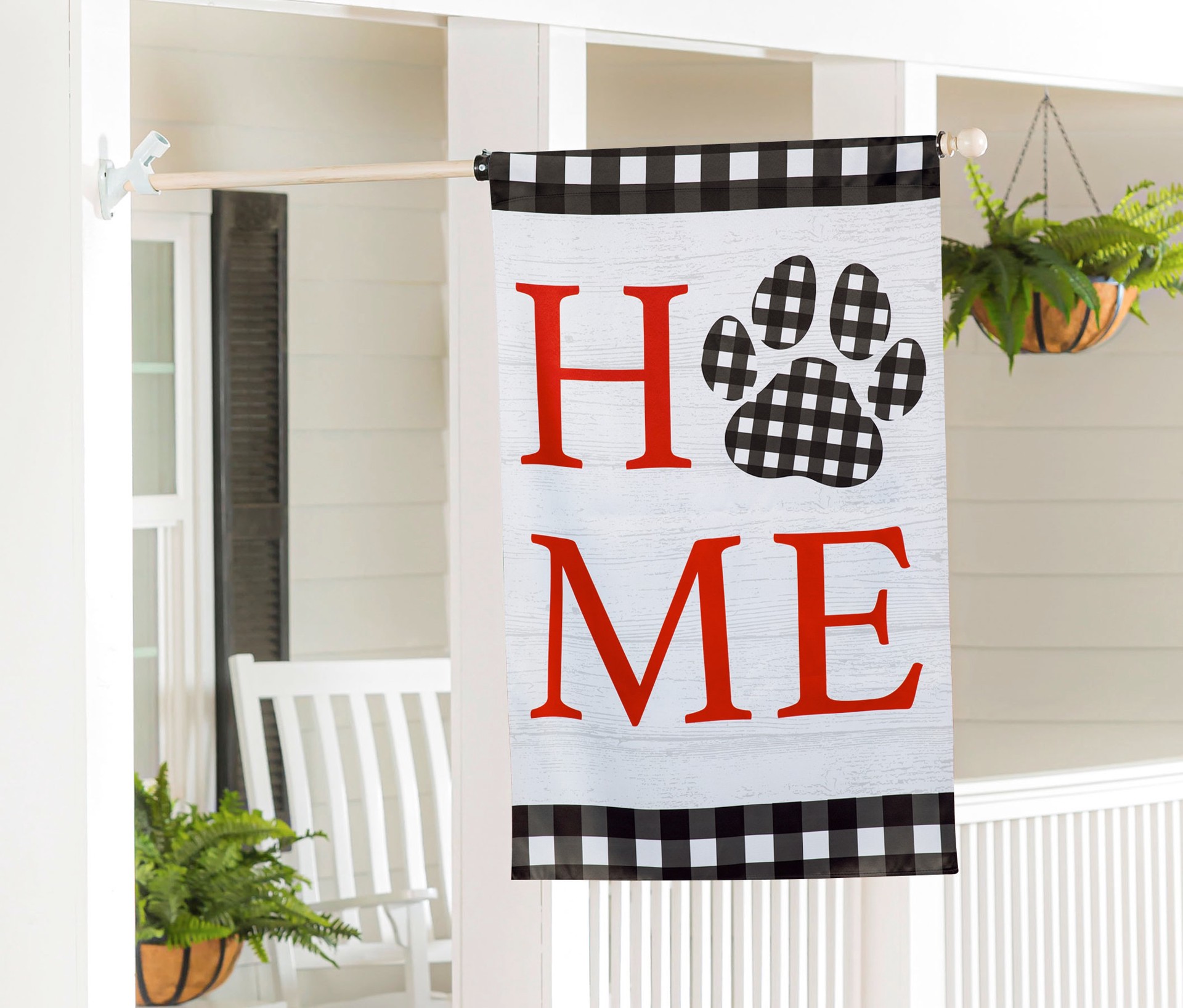 slide 3 of 6, Style Selections 2-ft W x 4-ft H Animals House flag, 1 ct
