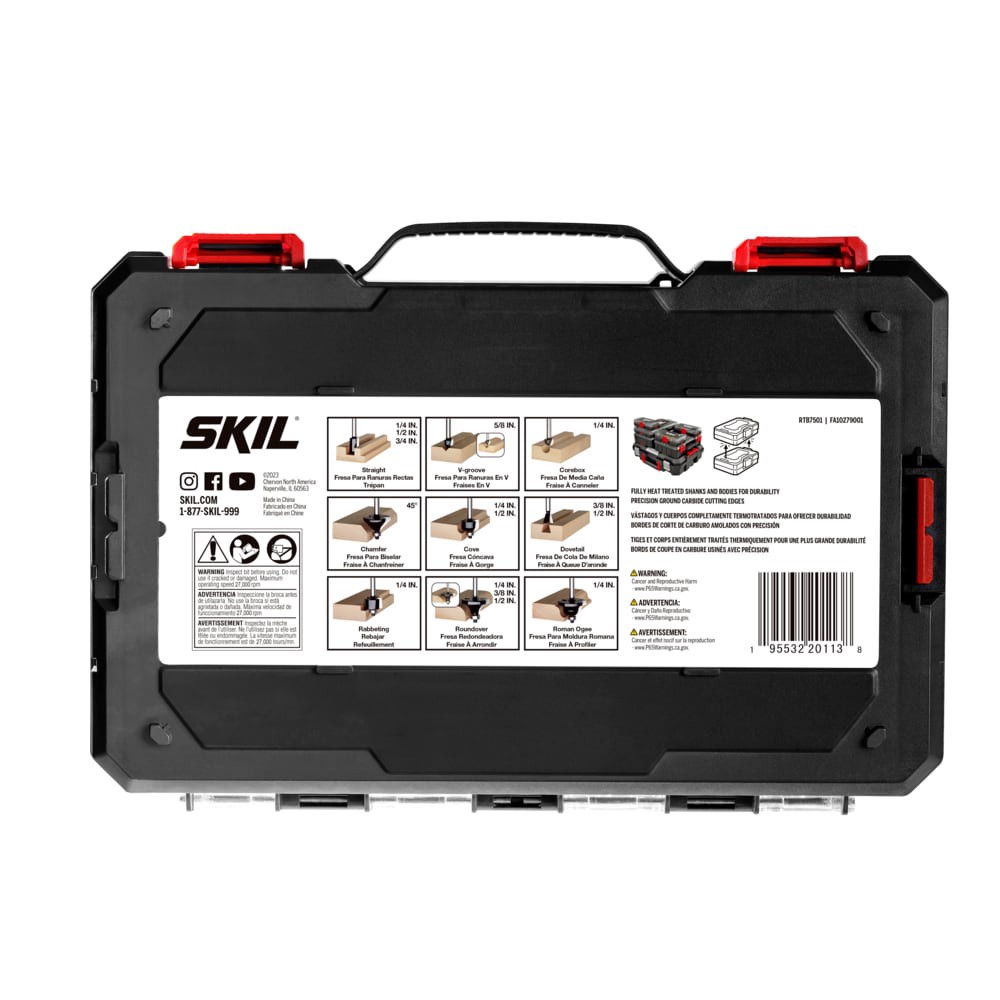 slide 5 of 5, SKIL 15 -Piece Carbide-tipped Router Bit Set, 1 ct