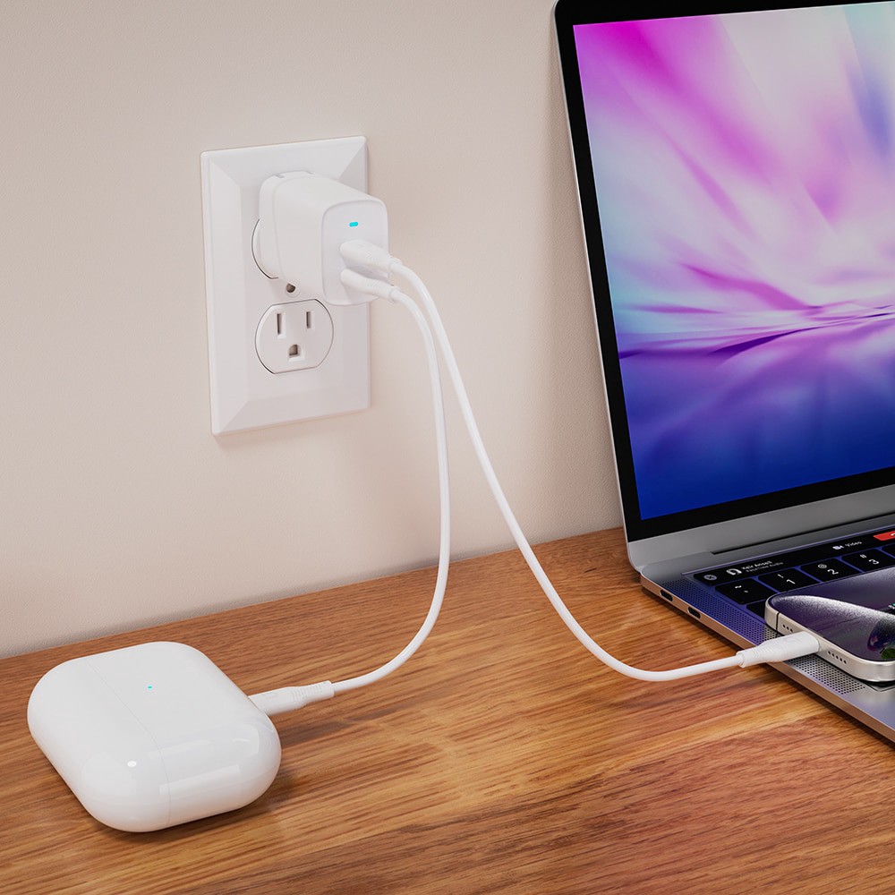 slide 2 of 6, Utilitech Type C USB Charger 2-Ports, 1 ct