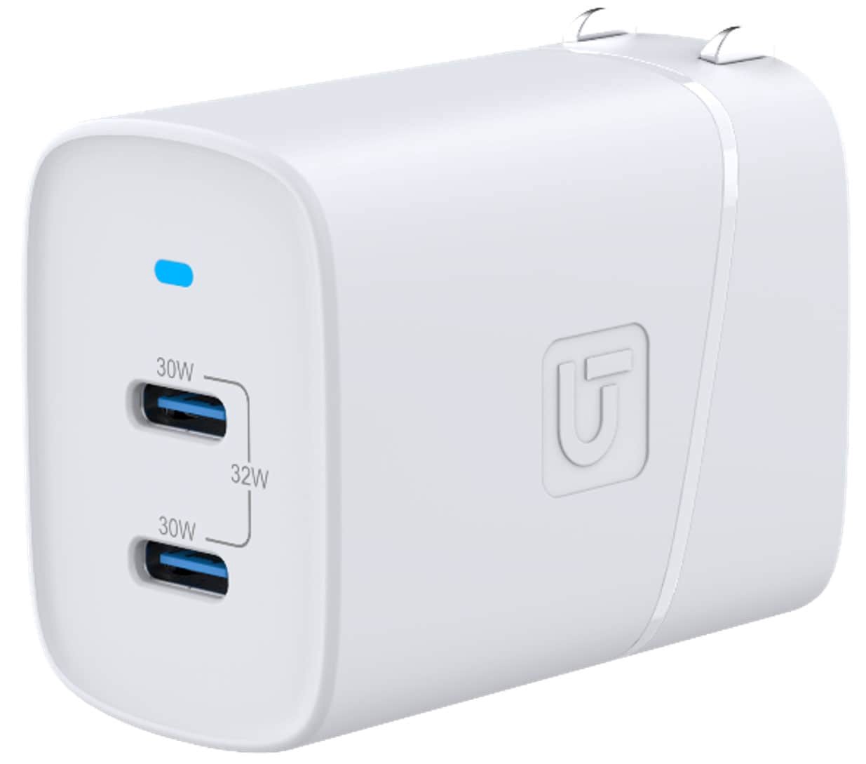 slide 1 of 6, Utilitech Type C USB Charger 2-Ports, 1 ct
