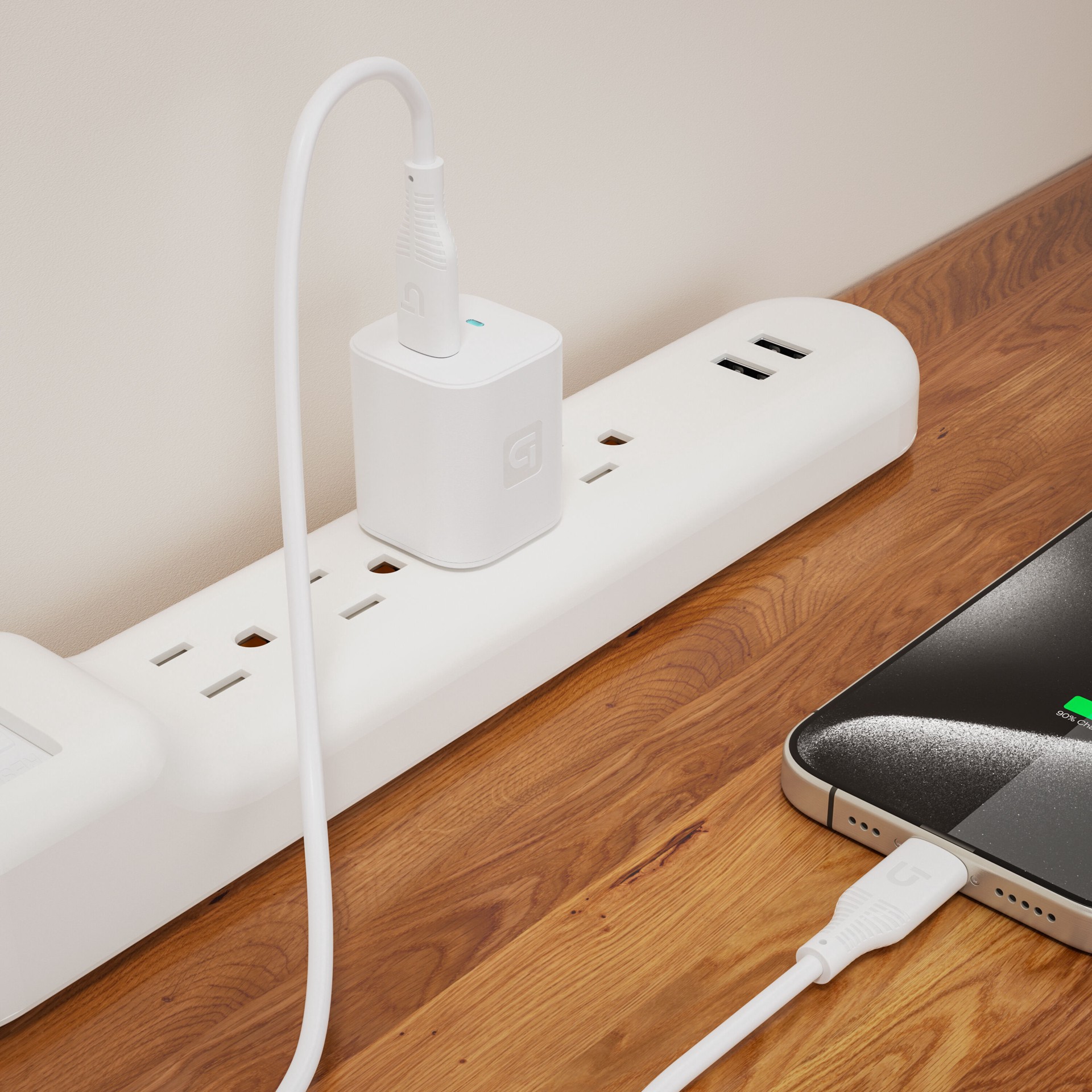 slide 2 of 6, Utilitech Type C USB Charger 1-Port Smart Compatible, 1 ct