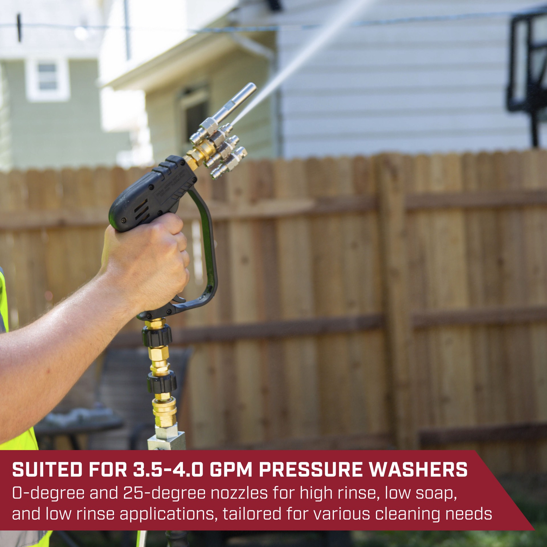 slide 4 of 6, SurfaceMaxx PRO 4500-PSI 1/4-in J-rod nozzle, 1 ct