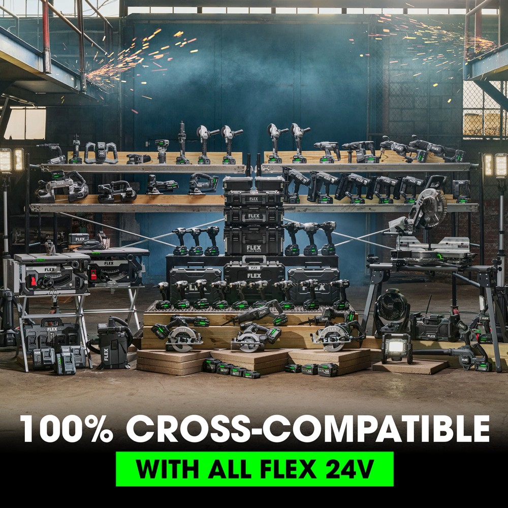 slide 6 of 6, FLEX 24 -Volt 1 -Pack Lithium-ion ( 5 Ah Battery and Charger ), 1 ct