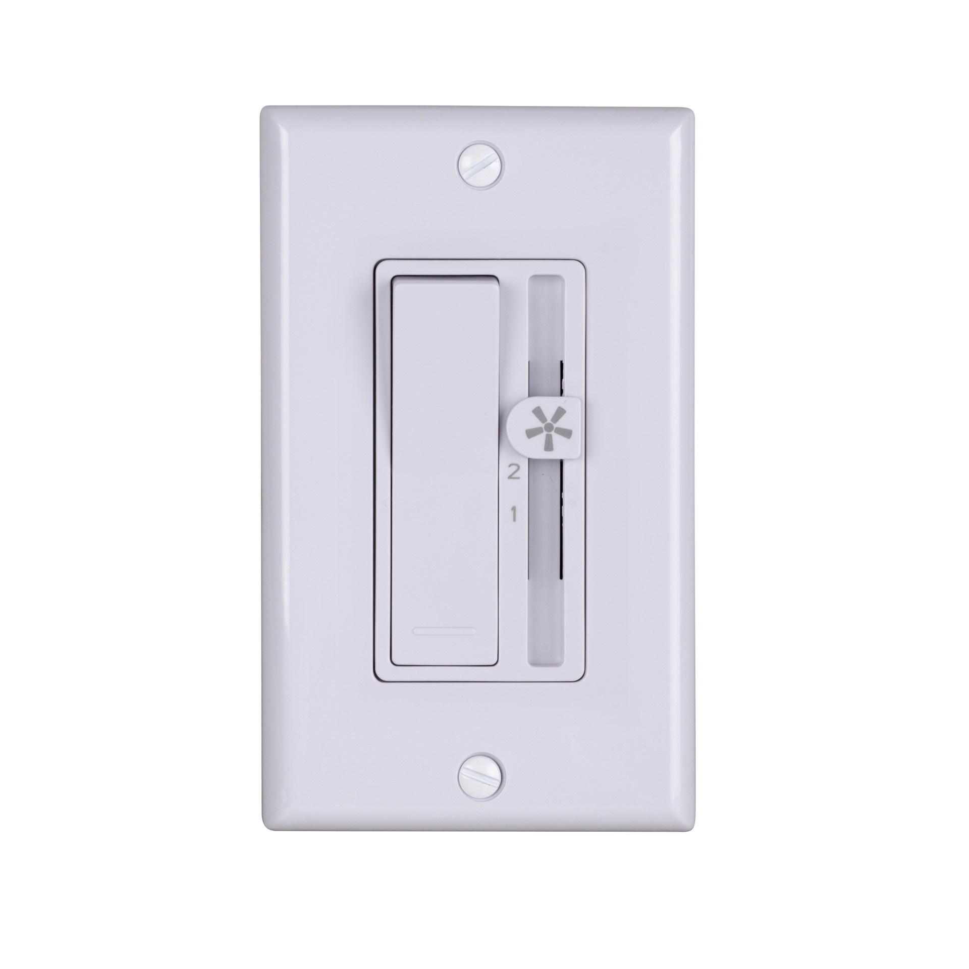 slide 4 of 6, Harbor Breeze 1 -Amp 3-speed Toggle Fan Control Wall Plate Included , White, 1 ct