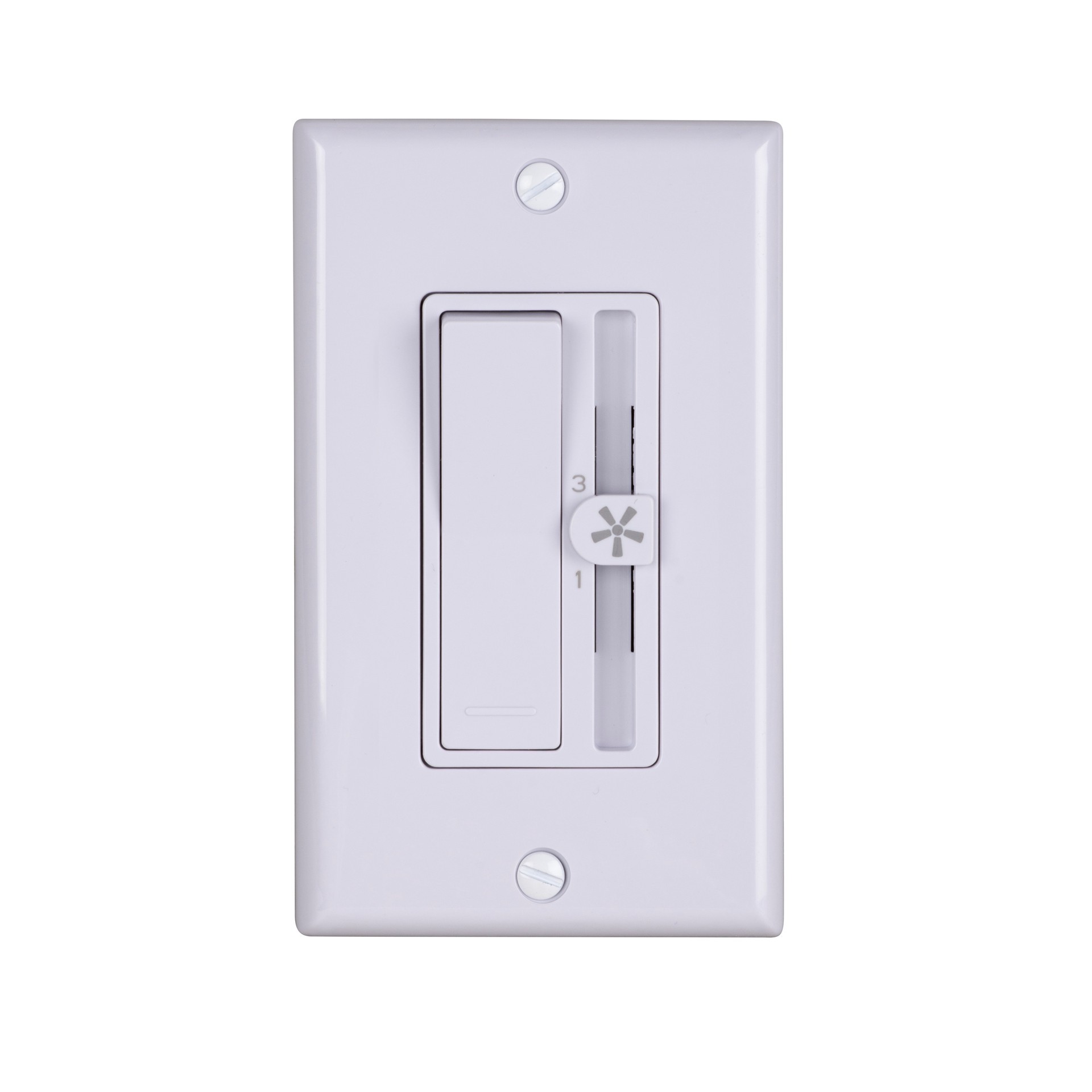 slide 5 of 6, Harbor Breeze 1 -Amp 3-speed Toggle Fan Control Wall Plate Included , White, 1 ct