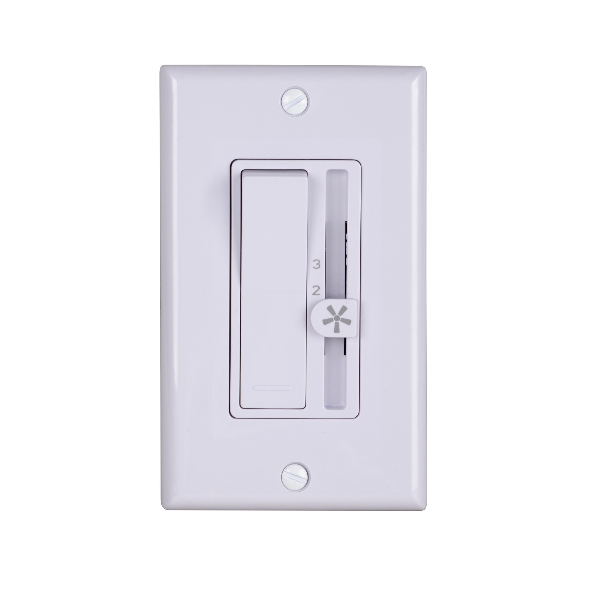 slide 6 of 6, Harbor Breeze 1 -Amp 3-speed Toggle Fan Control Wall Plate Included , White, 1 ct
