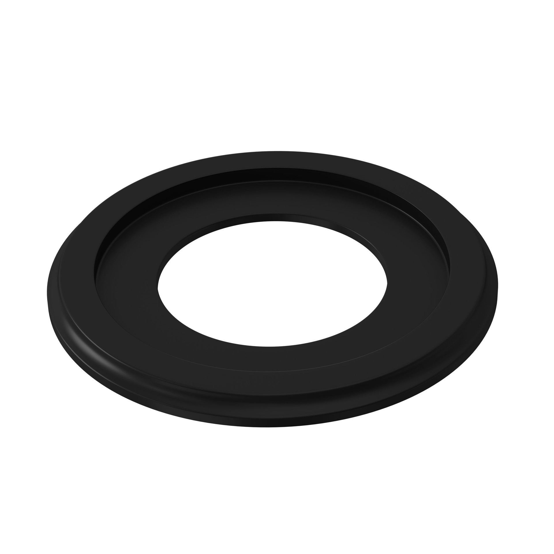 slide 3 of 6, allen + roth 8-in W x 8-in L Modern Painted Matte Black Composite Whole Ceiling Medallion, 1 ct