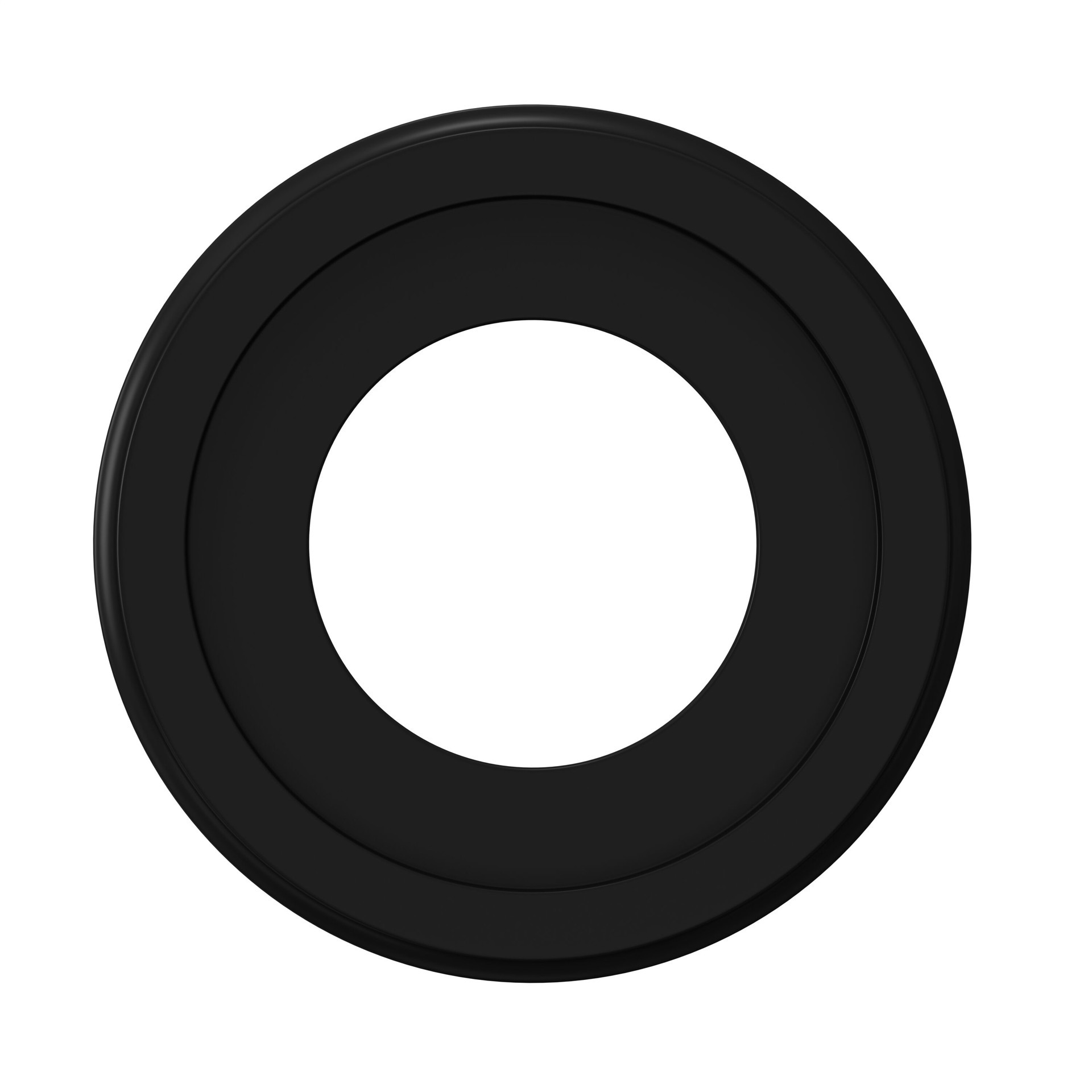 slide 1 of 6, allen + roth 8-in W x 8-in L Modern Painted Matte Black Composite Whole Ceiling Medallion, 1 ct