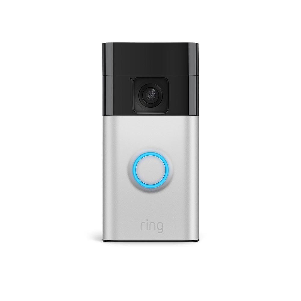 slide 1 of 6, Ring Battery Doorbell with Head-to-Toe HD Video, Live View with Two-Way Talk, and Motion Detection & Alerts, Satin Nickel, 1 ct