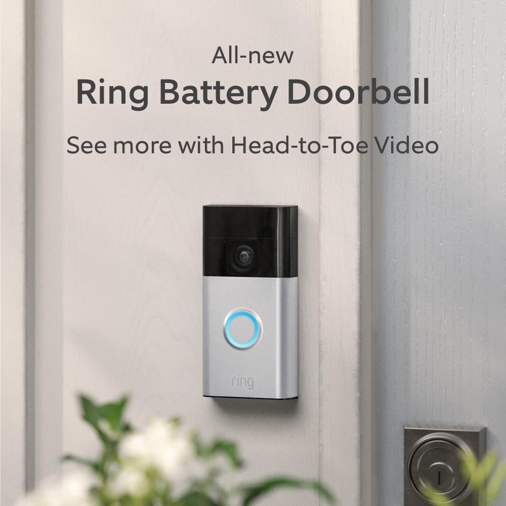 slide 2 of 6, Ring Starter Set with Battery Doorbell and Indoor Cam, 1 ct