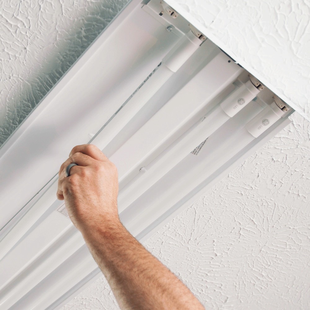 slide 3 of 6, GE 15 -Watt EQ T8 Daylight Medium bi-pin (G13) LED Tube Light Bulb, 1 ct