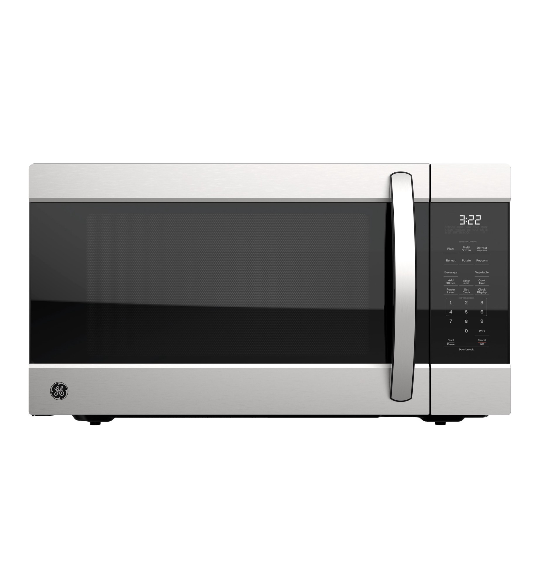 slide 1 of 6, GE 2.2-cu ft 1100 -Watt Countertop Microwave ( Stainless ), 1 ct