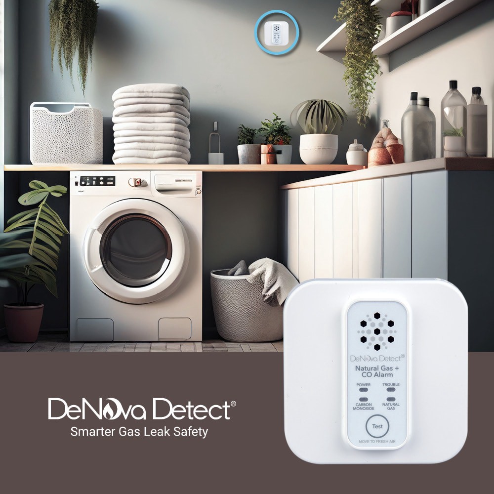 slide 6 of 6, DeNova Detect 2-in-1 10-Year Battery-operated Natural Gas Carbon Monoxide Detector with Voice Alert, 1 ct