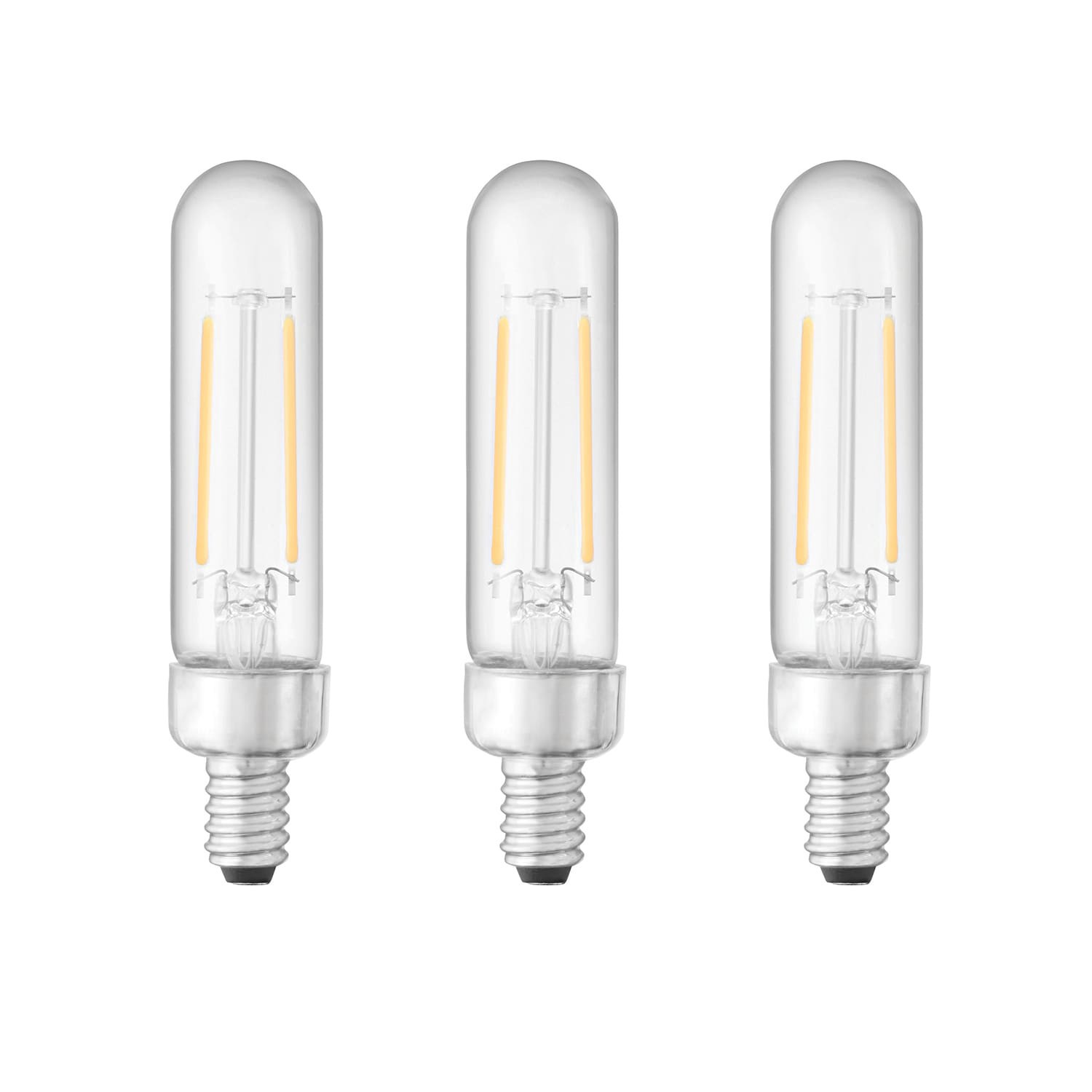 slide 5 of 6, Utilitech 40 -Watt EQ T6 Daylight Candelabra base (E-12) Dimmable LED General purpose Light Bulb 3 -Pack, 1 ct