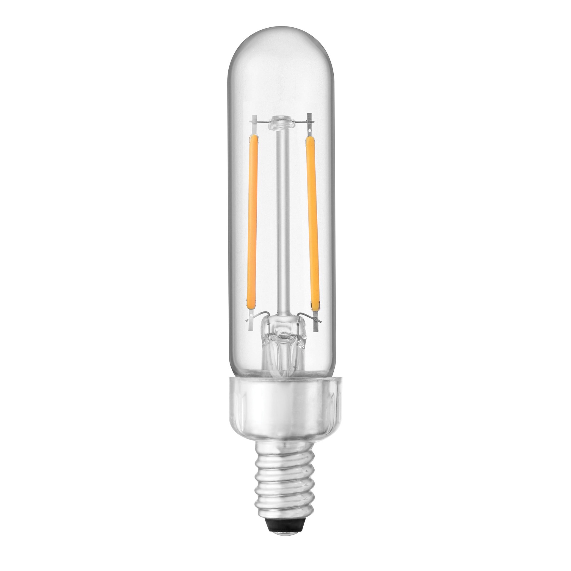 slide 4 of 6, Utilitech 40 -Watt EQ T6 Soft white Candelabra base (E-12) Dimmable LED General purpose Light Bulb 3 -Pack, 1 ct