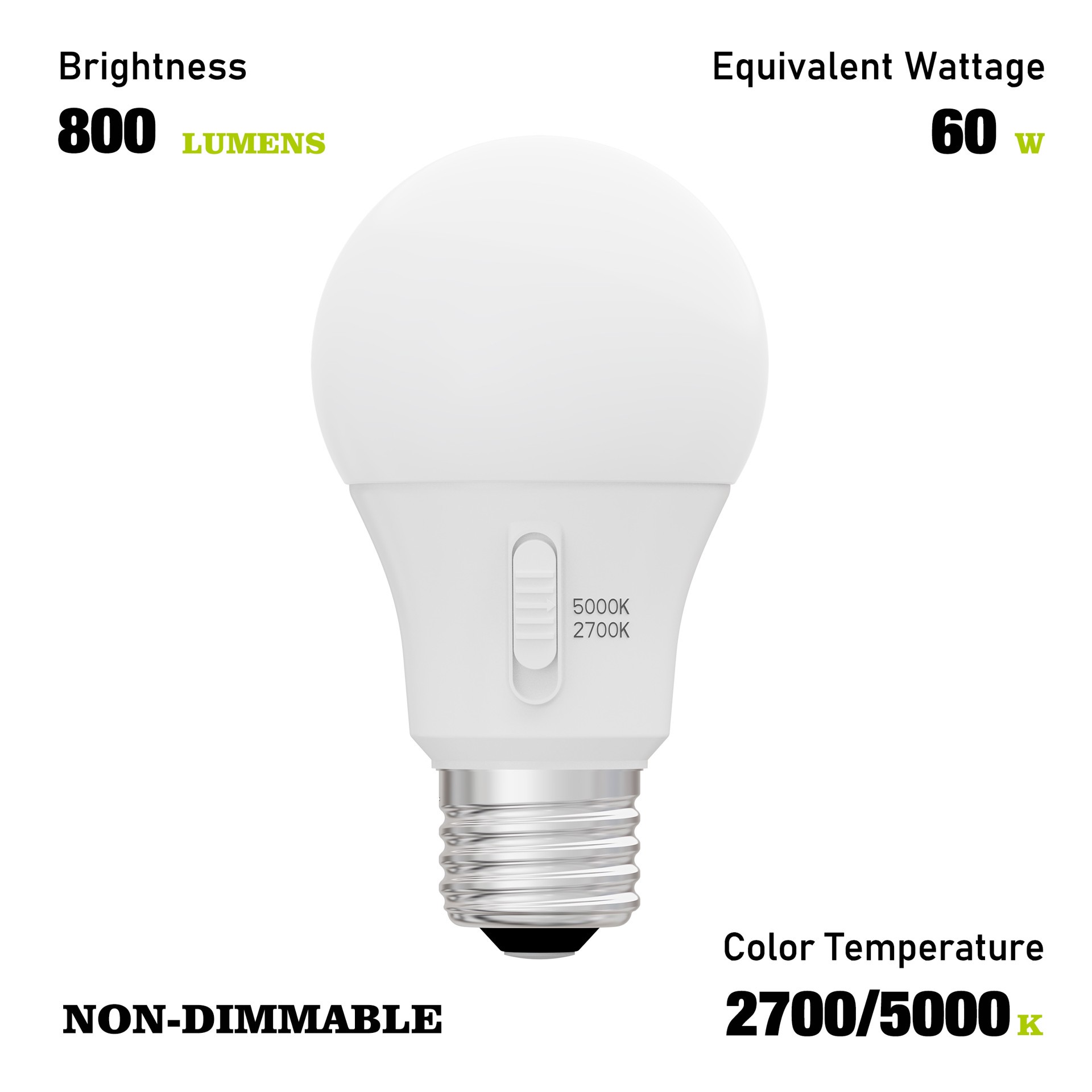 slide 4 of 6, Utilitech Dusk-to-Dawn 60 -Watt EQ A19 Soft white Medium base (E-26) LED General purpose Light Bulb, 1 ct