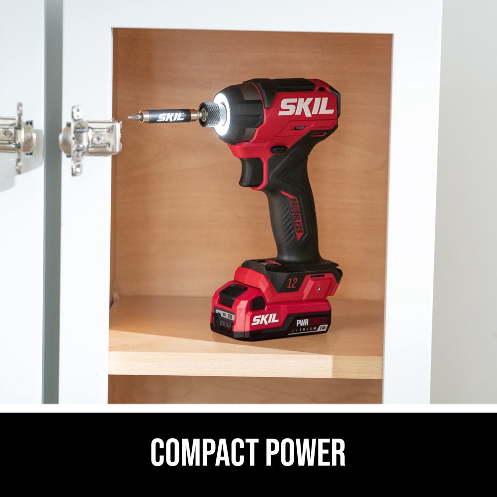 slide 3 of 6, SKIL PWR CORE 12-volt 5-Tool Brushless Power Tool Combo Kit (2-Batteries and Charger Included), 1 ct