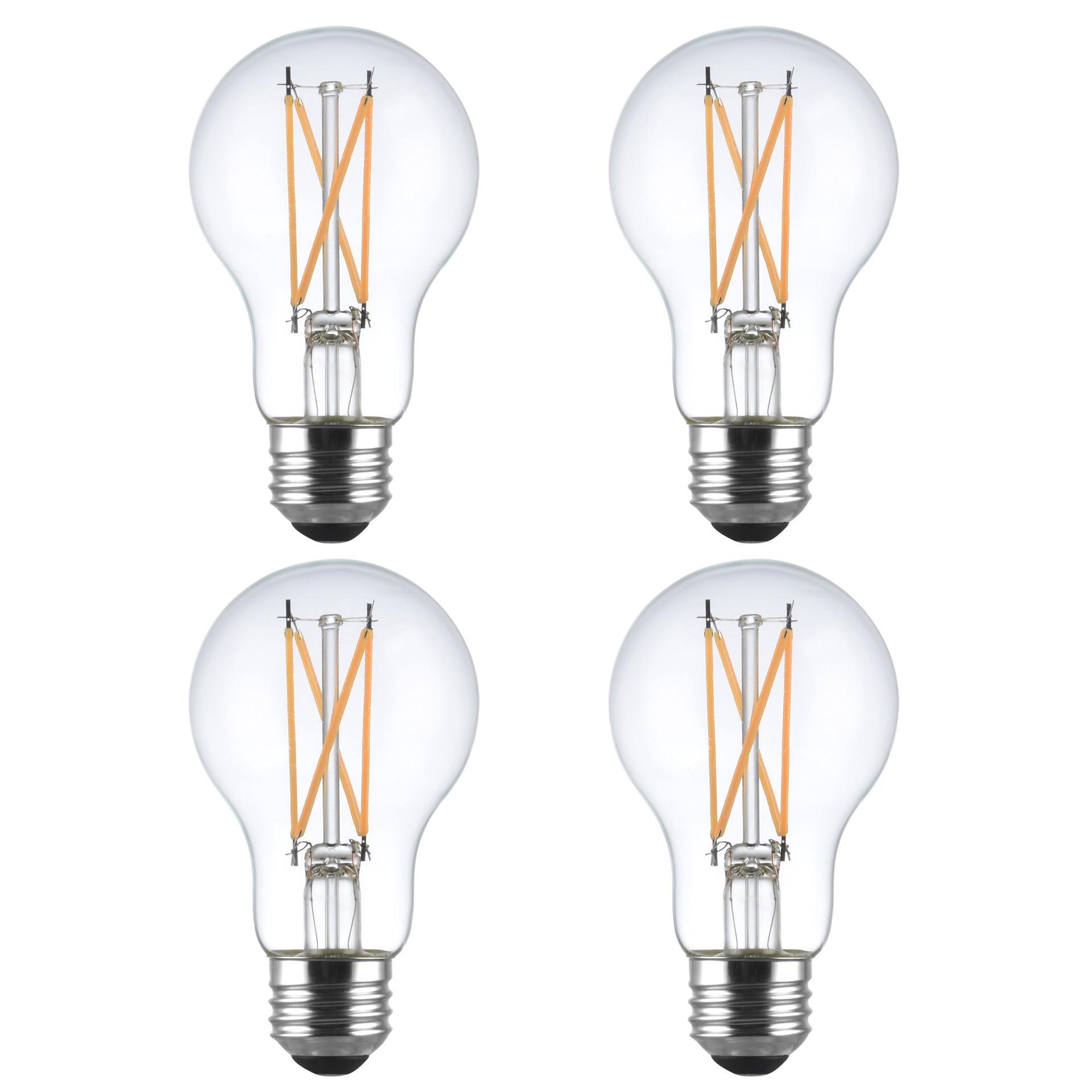 slide 5 of 6, Utilitech 60 -Watt EQ A19 Soft white E26 Dimmable LED General purpose Light Bulb 4 -Pack, 1 ct