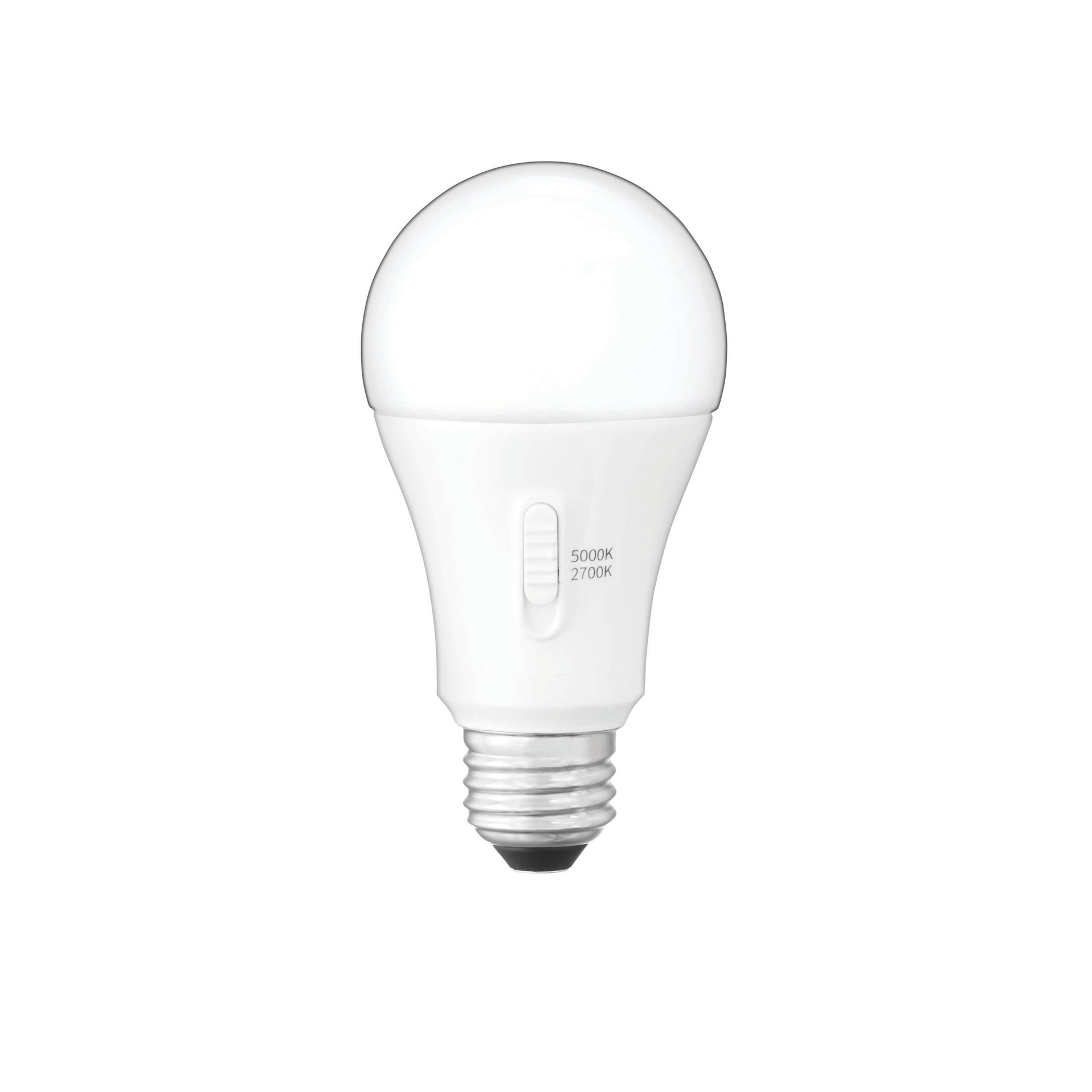 slide 3 of 6, Utilitech Dusk-to-Dawn 100 -Watt EQ A19 Soft white Medium base (E-26) LED General purpose Light Bulb, 1 ct
