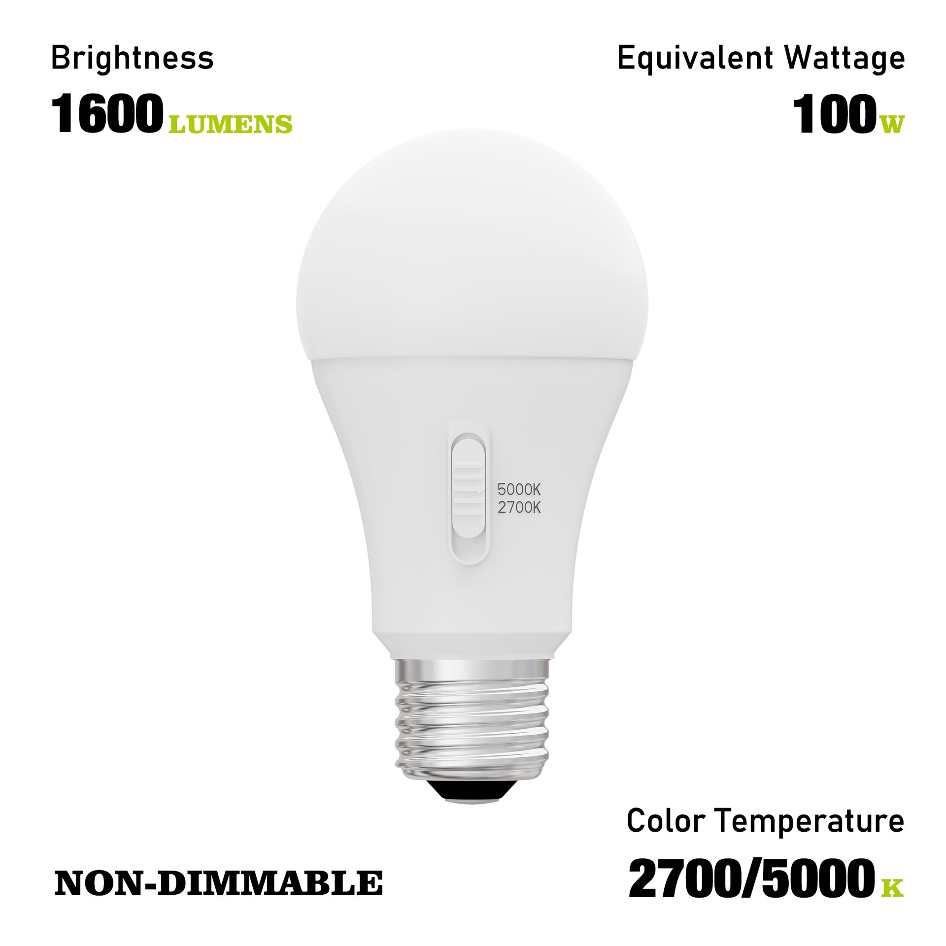 slide 4 of 6, Utilitech Dusk-to-Dawn 100 -Watt EQ A19 Soft white Medium base (E-26) LED General purpose Light Bulb, 1 ct