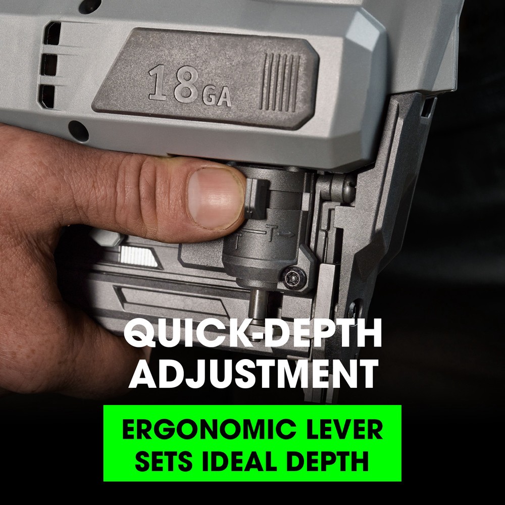 slide 5 of 6, FLEX 18 -Gauge 1/4-in Narrow crown Finish Stapler ( Battery and Charger Not Included ), 1 ct