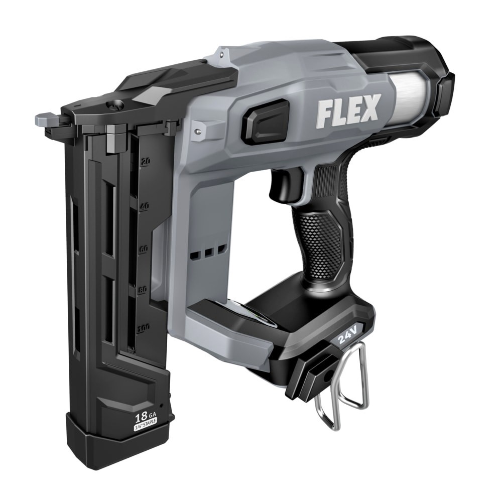 slide 1 of 6, FLEX 18 -Gauge 1/4-in Narrow crown Finish Stapler ( Battery and Charger Not Included ), 1 ct