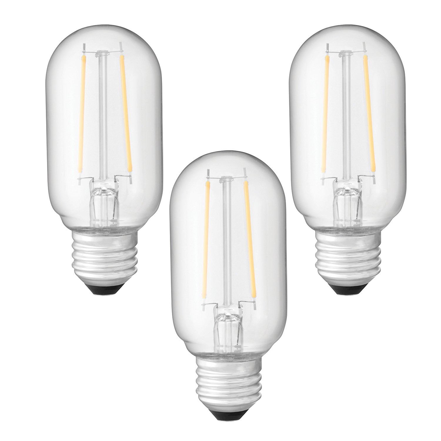 slide 5 of 6, Utilitech 40 -Watt EQ T14 Daylight Medium base (E-26) Dimmable LED General purpose Light Bulb 3 -Pack, 1 ct