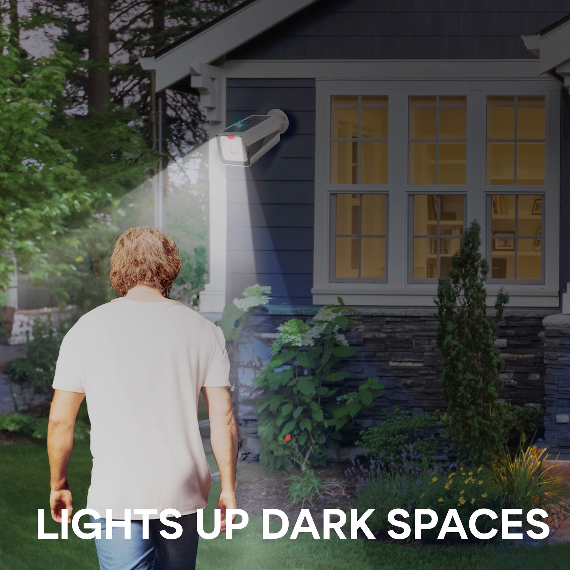 slide 5 of 5, BELL + HOWELL Bionic 500 -Lumens 3 -Watt White Bright White Solar LED Spot light Motion Sensor, 1 ct