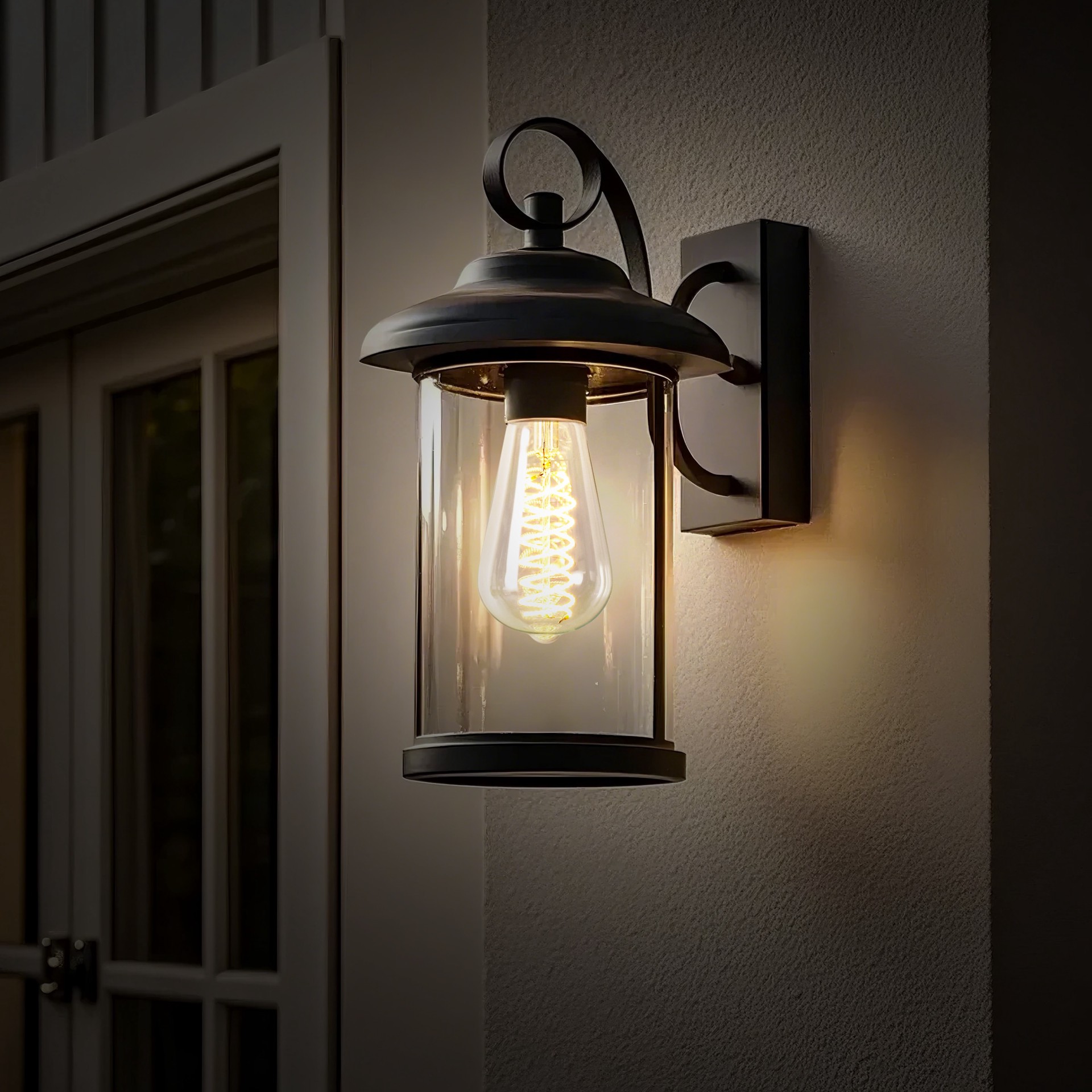 slide 6 of 6, Utilitech Double-Spiral Filament 60 -Watt EQ ST19 Soft white Medium base (E-26) Dimmable LED General purpose Light Bulb 3 -Pack, 1 ct