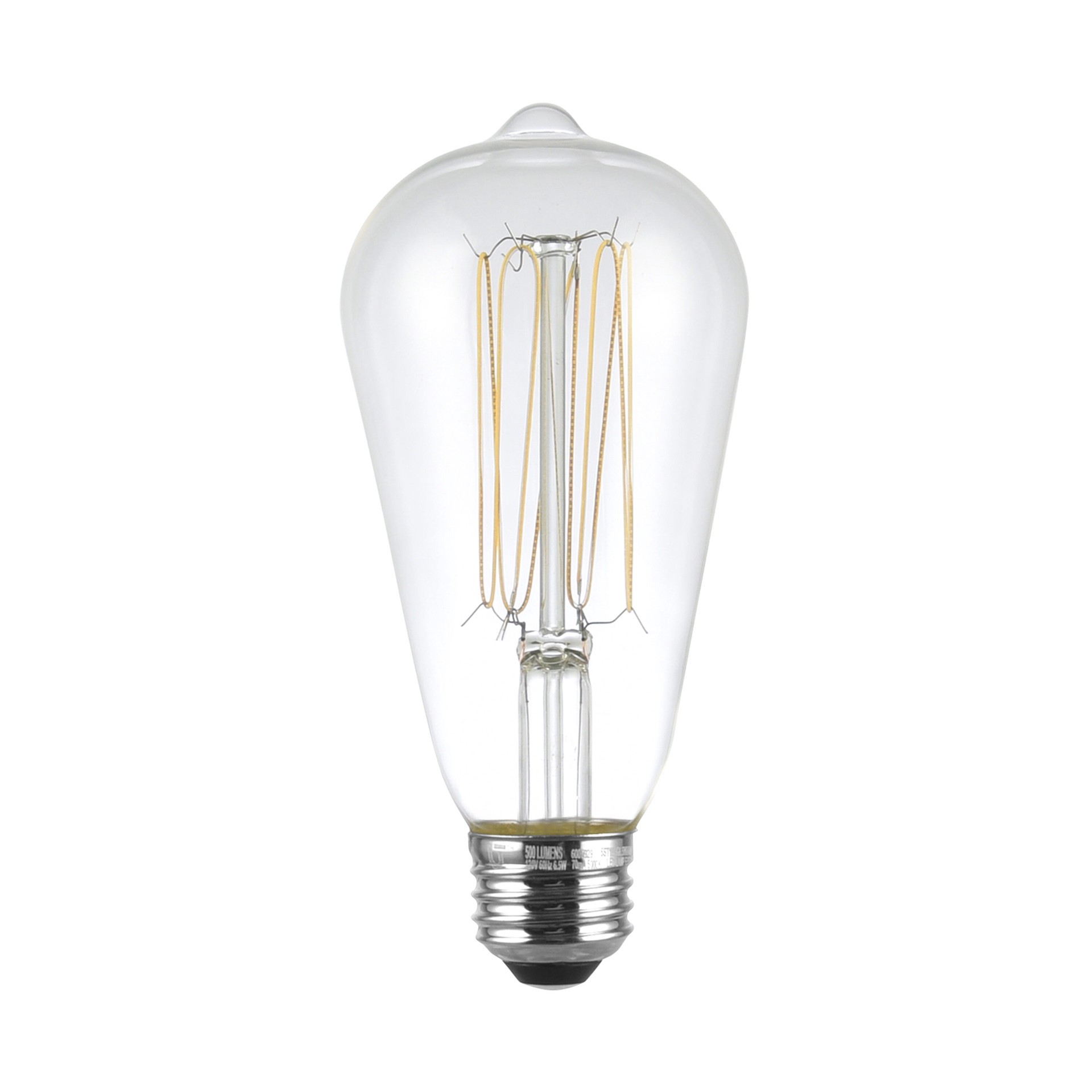 slide 4 of 6, Utilitech Wound-Thin Filament 60 -Watt EQ ST19 Daylight Medium base (E-26) Dimmable LED General purpose Light Bulb 3 -Pack, 1 ct