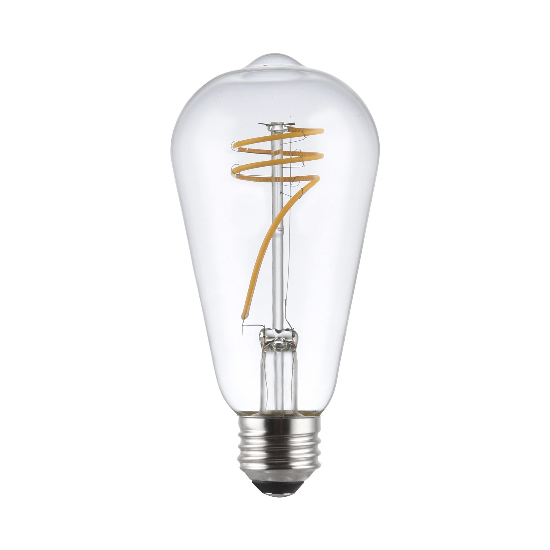 slide 4 of 6, Utilitech Designer Filament 60 -Watt EQ ST19 Soft white Medium base (E-26) Dimmable LED General purpose Light Bulb 3 -Pack, 1 ct