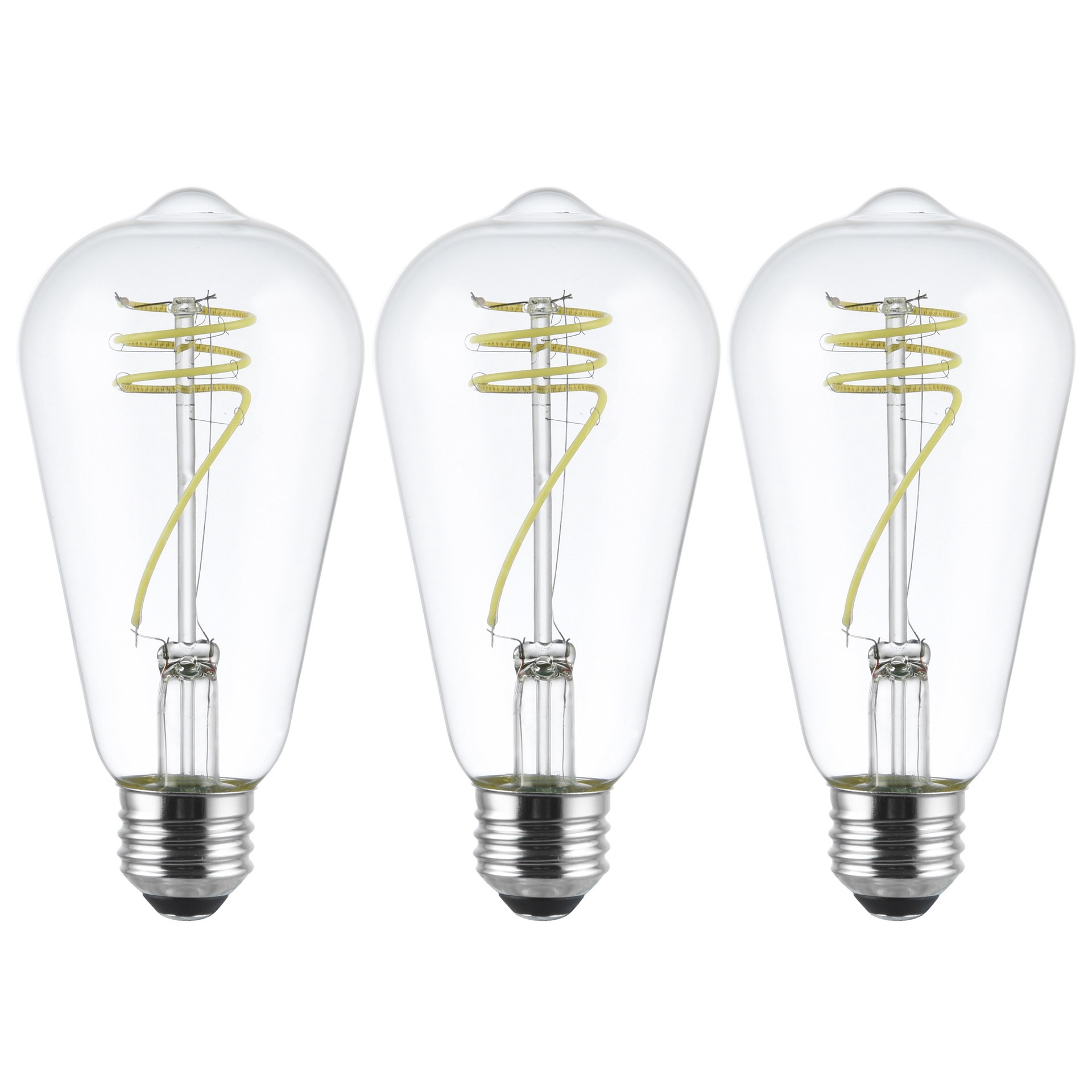 slide 5 of 6, Utilitech Designer Filament 60 -Watt EQ ST19 Daylight Medium base (E-26) Dimmable LED General purpose Light Bulb 3 -Pack, 1 ct