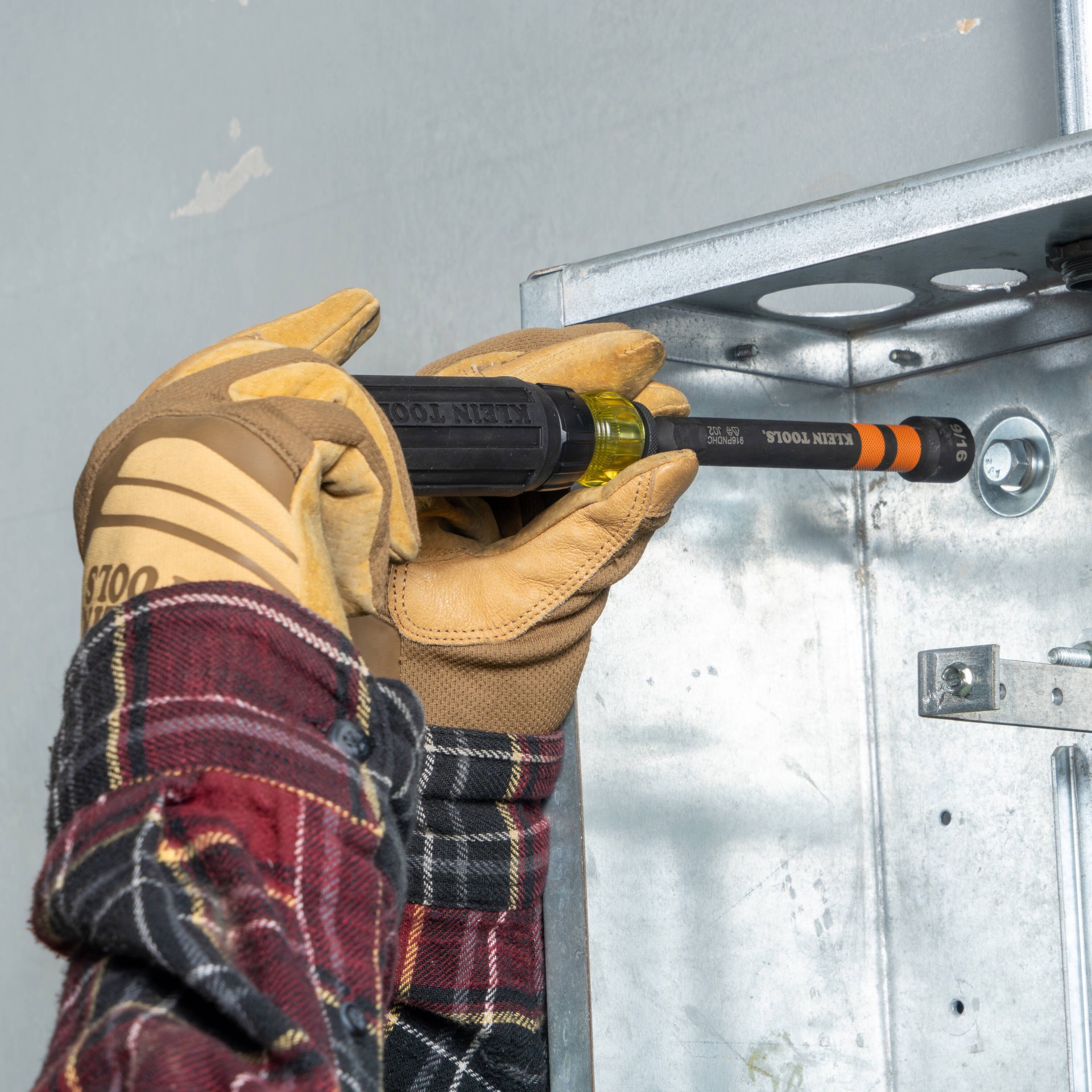 slide 6 of 6, Klein Tools Hollow Magnetic Color-Coded Ratcheting Power Nut Drivers, 6-Piece, 1 ct