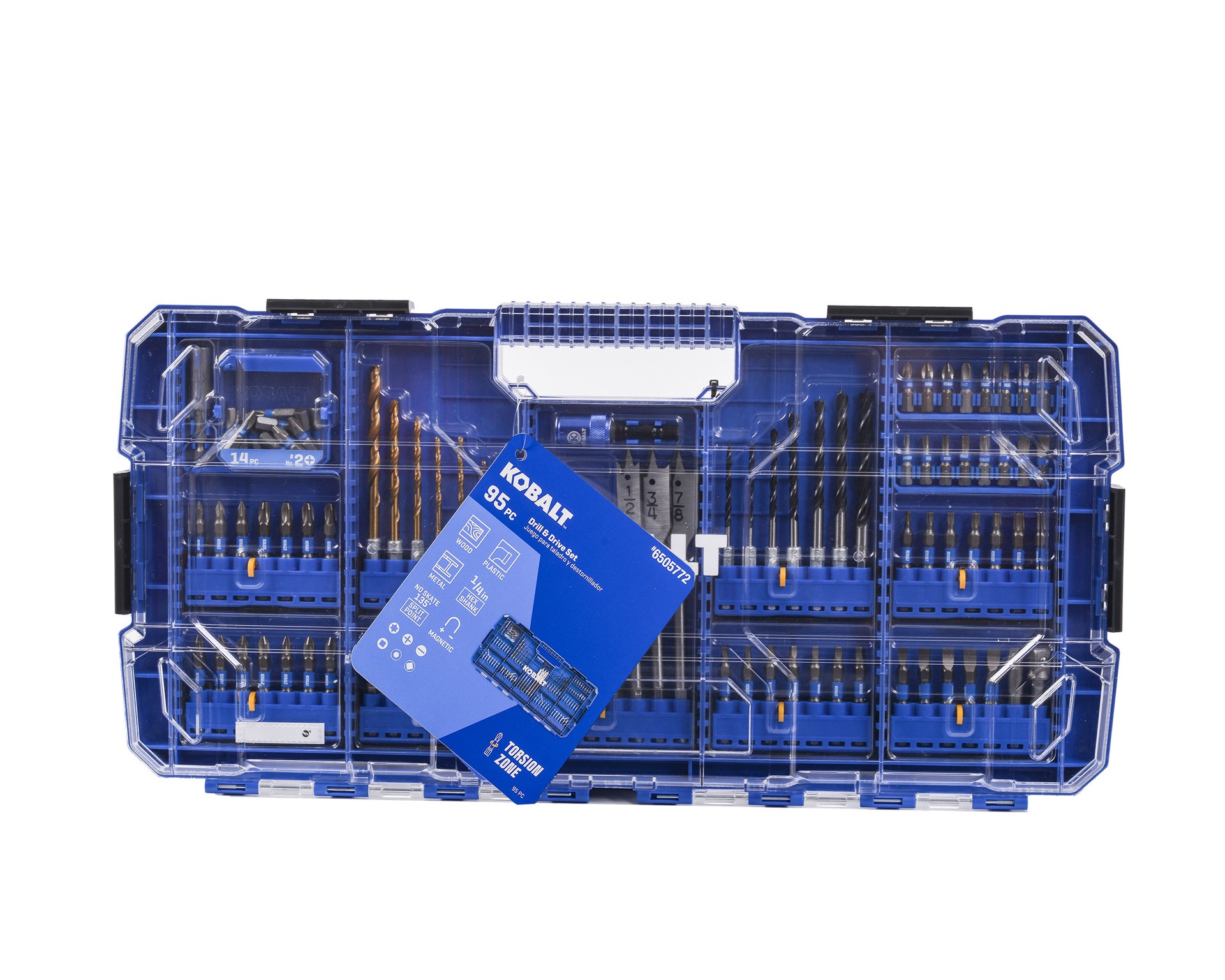 slide 3 of 6, Kobalt 1/4-in x Impact Driver Bit Set 95 -Piece, 1 ct