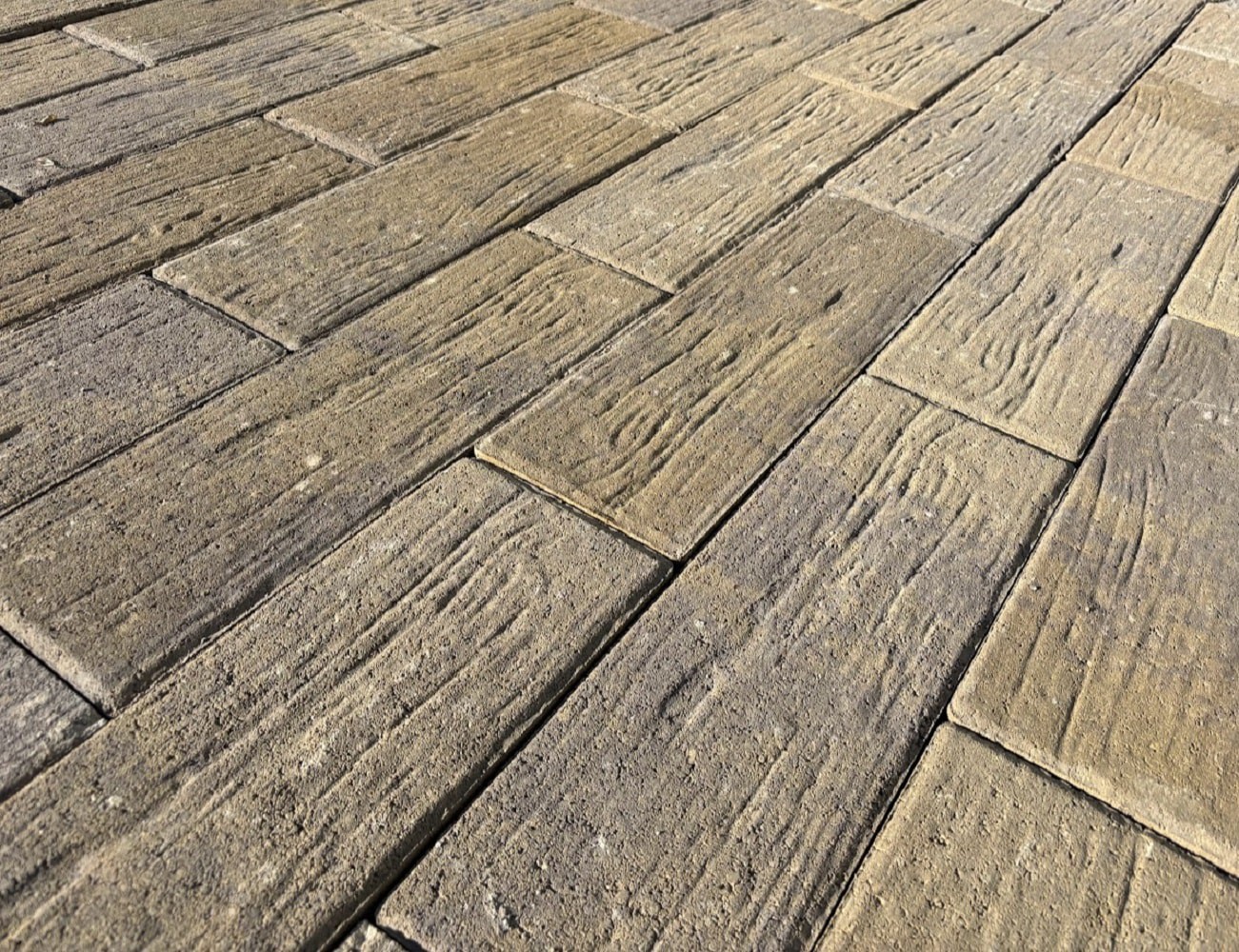 slide 4 of 5, CastleLite 18-in L x 6-in W x 2-in H Rectangle WOODGRAIN Mojave Blend Concrete Paver, 1 ct