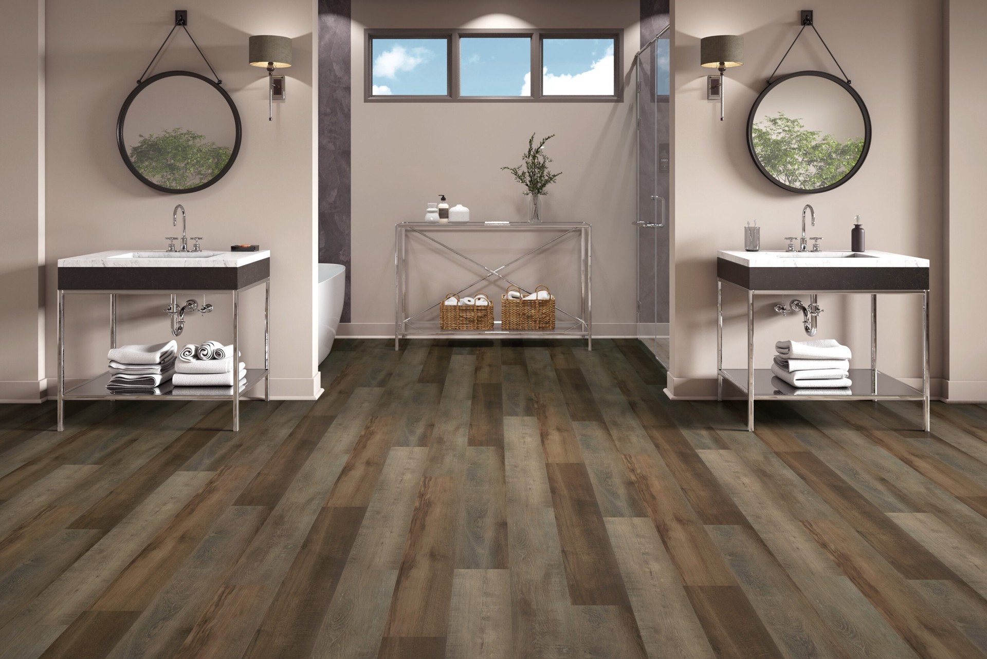 slide 3 of 6, Dreamcore Lakefront Oak 22-mil x 7-in W x 48-in L Waterproof Luxury Vinyl Plank Flooring ( 18.57-sq ft Carton ), 1 ct