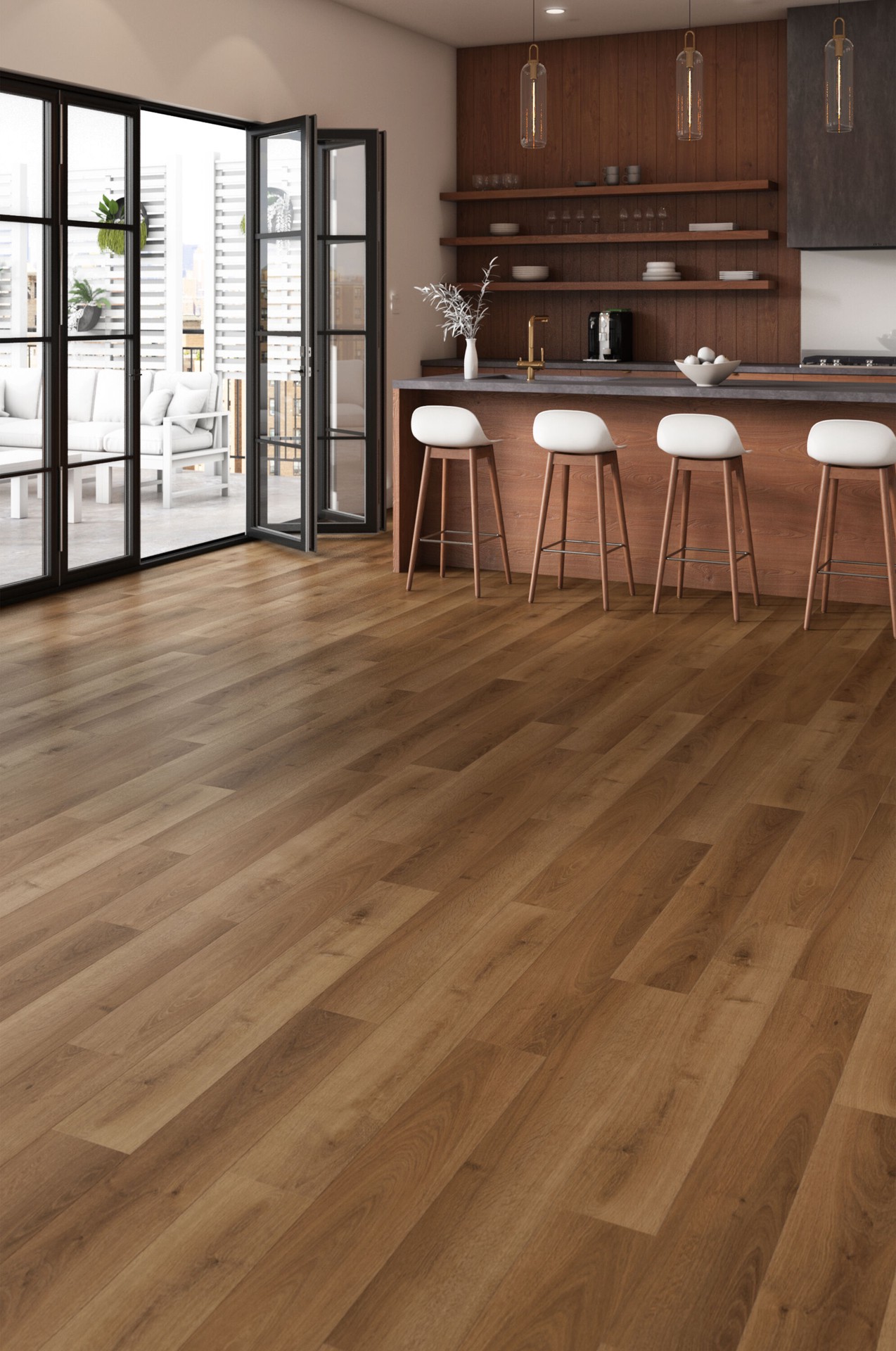 slide 4 of 6, Dreamcore Emporia Oak 22-mil x 7-in W x 48-in L Waterproof Luxury Vinyl Plank Flooring ( 18.57-sq ft Carton ), 1 ct