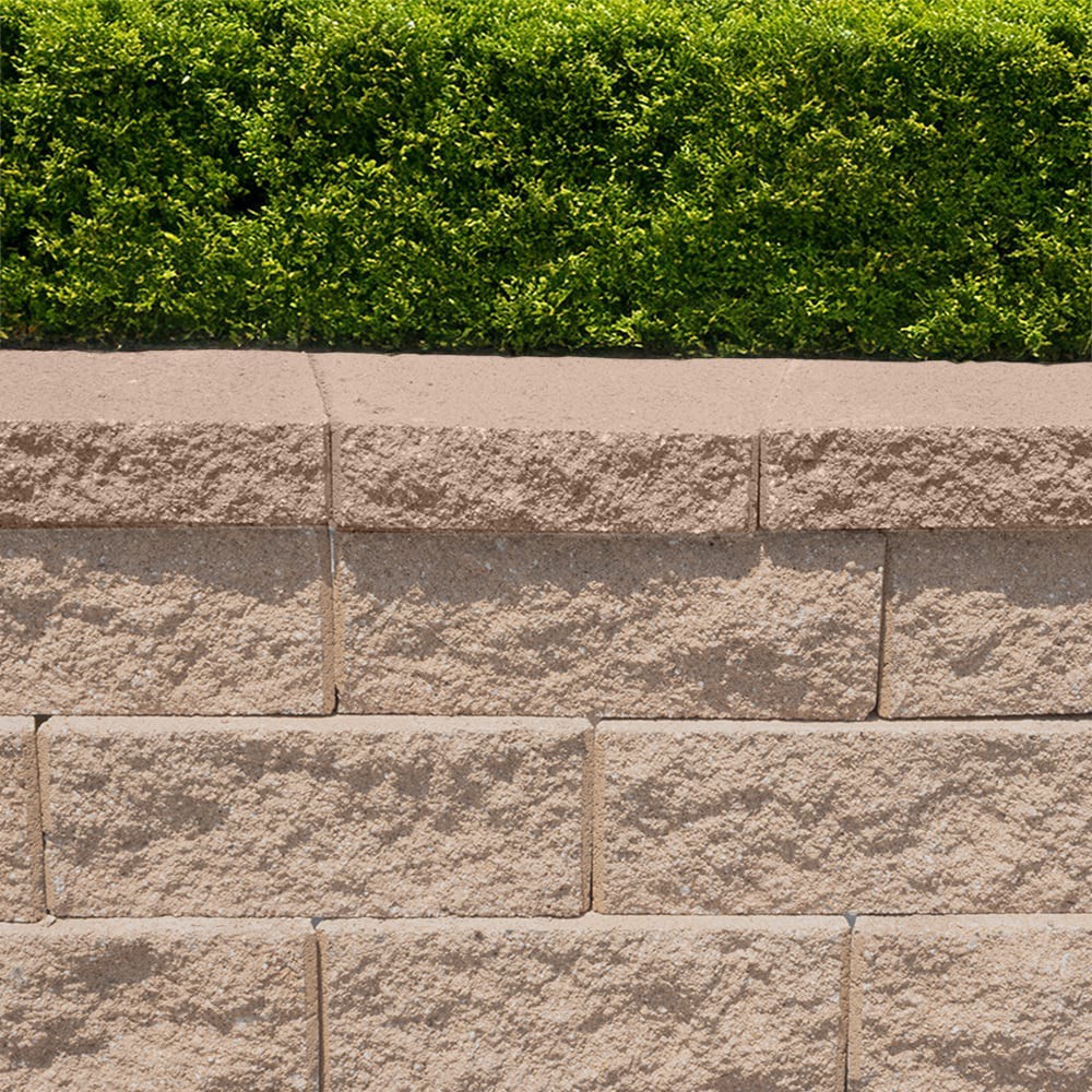 slide 3 of 5, ORCO 3-in H x 16-in L x 11.25-in D MID-BROWN Concrete Retaining wall cap, 1 ct