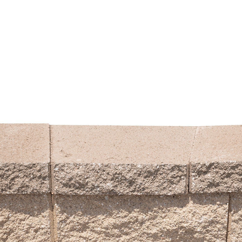 slide 5 of 5, ORCO 3-in H x 16-in L x 11.25-in D MID-BROWN Concrete Retaining wall cap, 1 ct