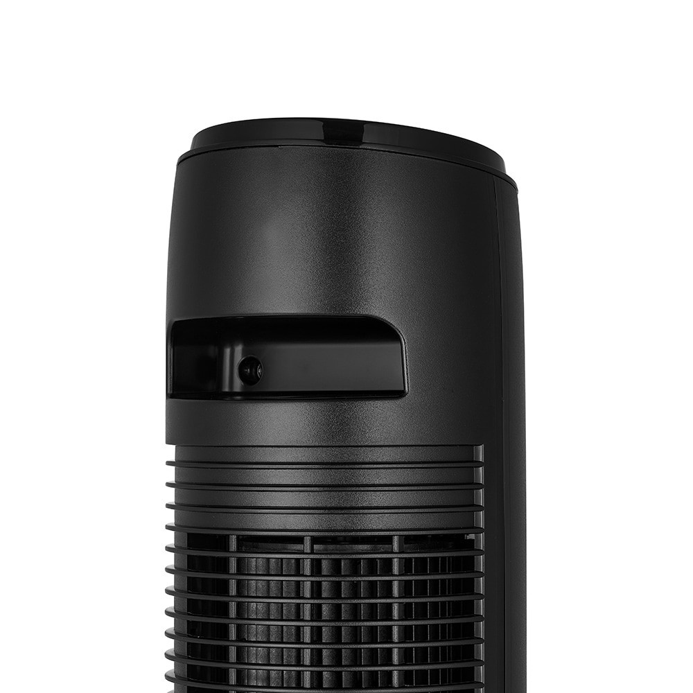 slide 5 of 6, Utilitech 36-in 120 -Volt 3 -Speed Indoor BLACK/MATTE Oscillating Tower Fan with Remote, 1 ct