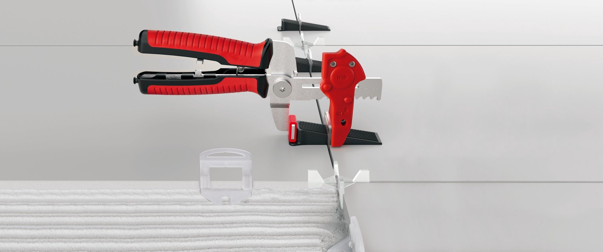 slide 3 of 3, RUBI 1/8-in Plastic Clip Tile Spacer and Leveling System 400 -Pack, 1 ct