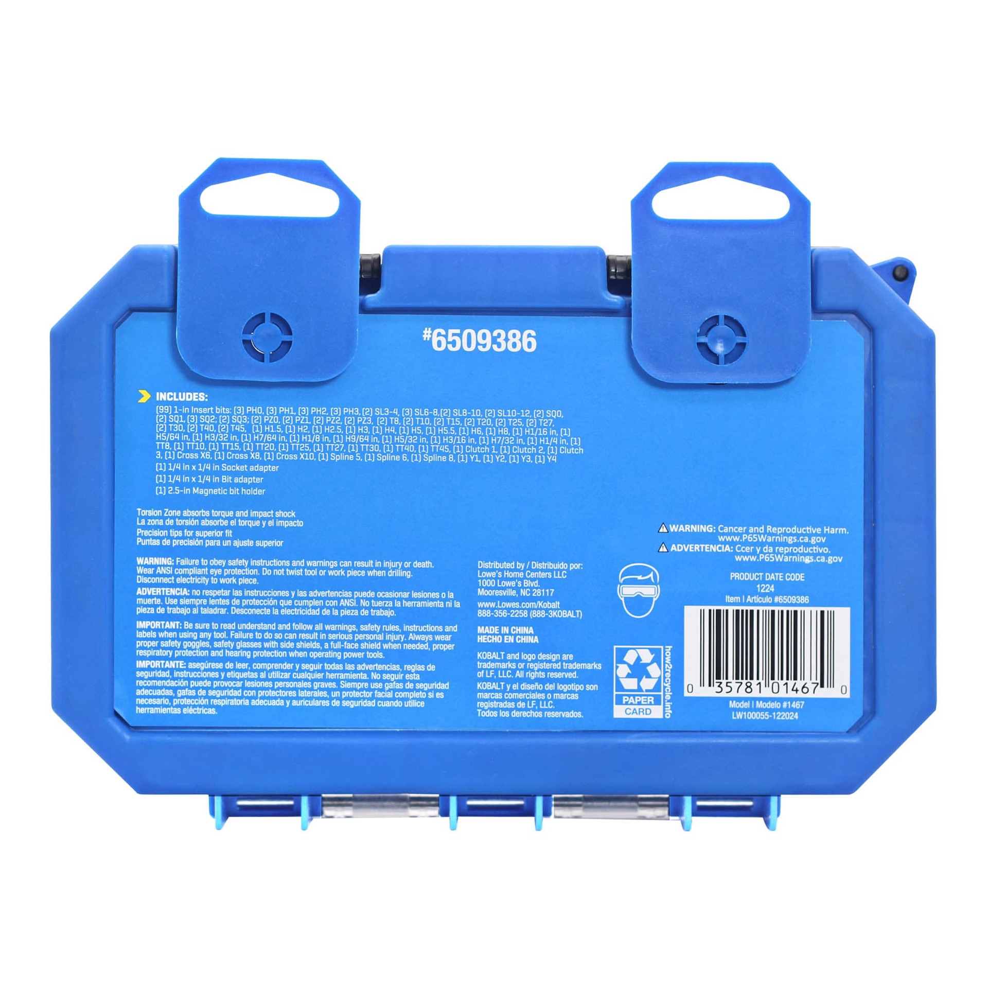 slide 5 of 6, Kobalt Impact Driver Bit Set 100 -Piece, 1 ct