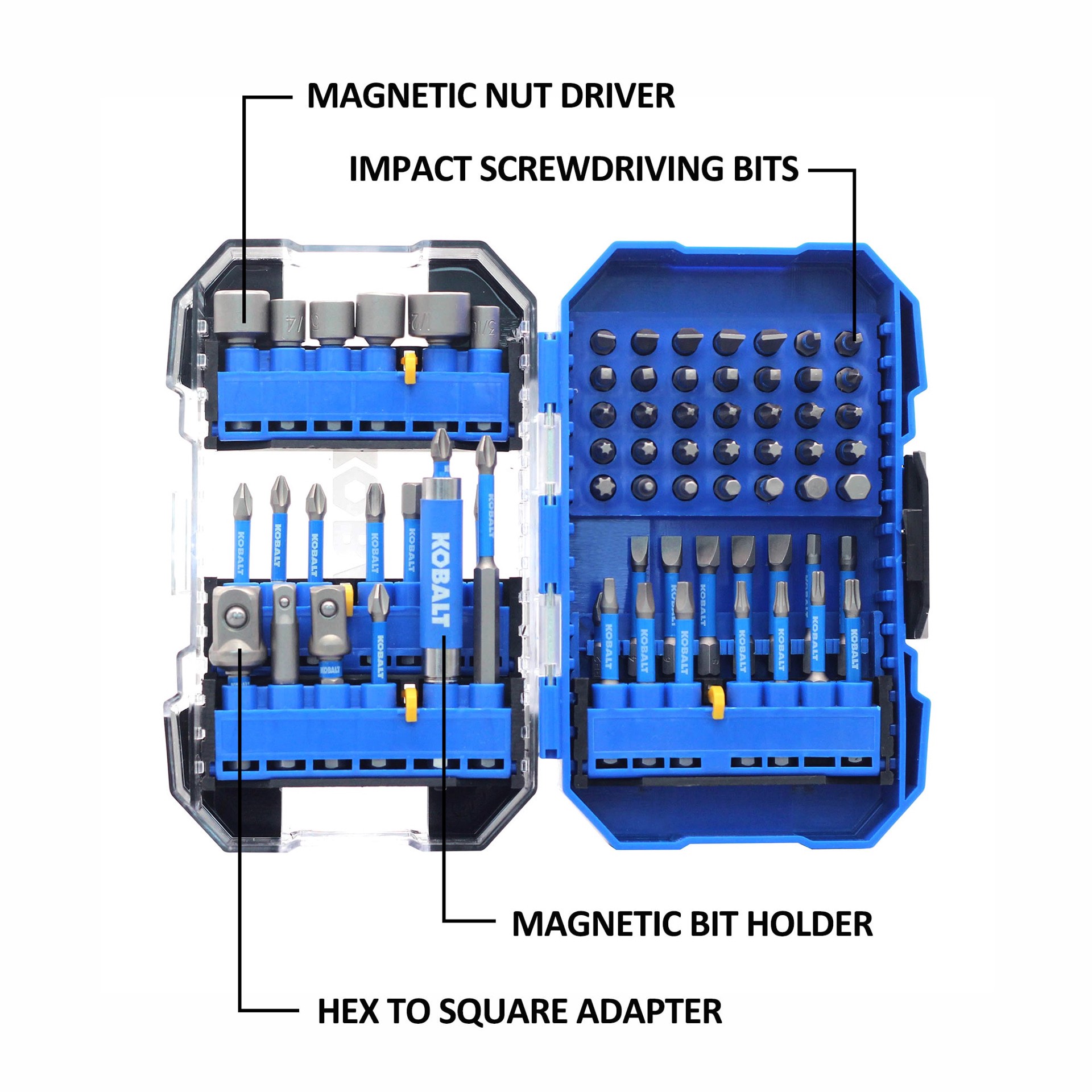 slide 3 of 6, Kobalt Impact Driver Bit Set 70 -Piece, 1 ct