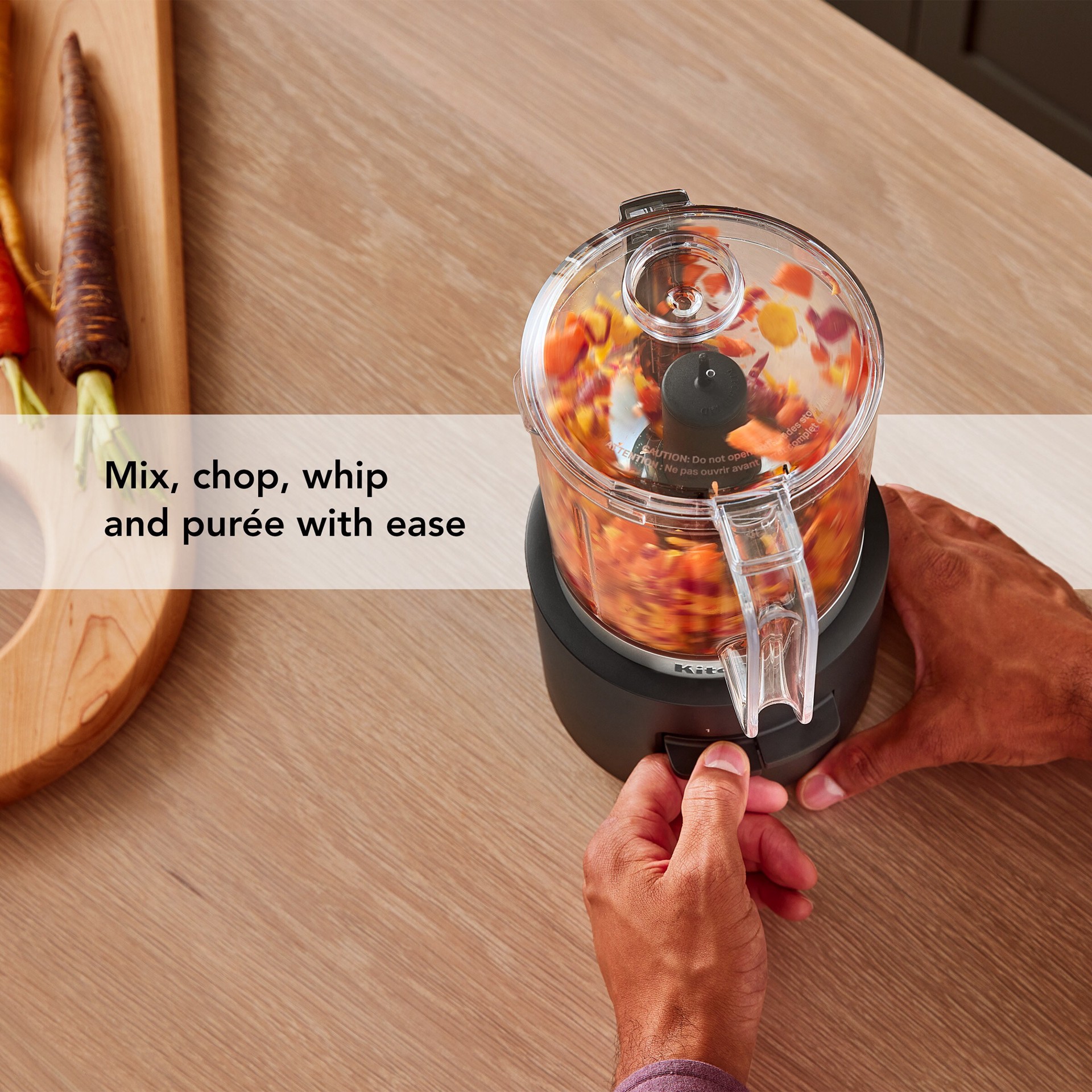 slide 5 of 6, KitchenAid Go 5-Cup Plastic Mini Food Chopper ( Matte Black ), 1 ct