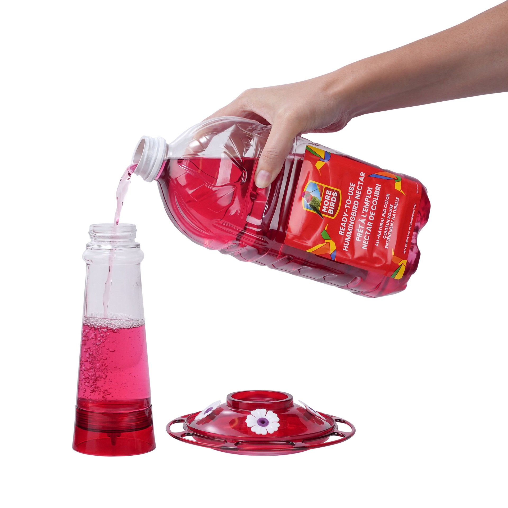 slide 2 of 5, More Birds Sugar Hummingbird nectar 64 Fluid ounce(s), 1 ct