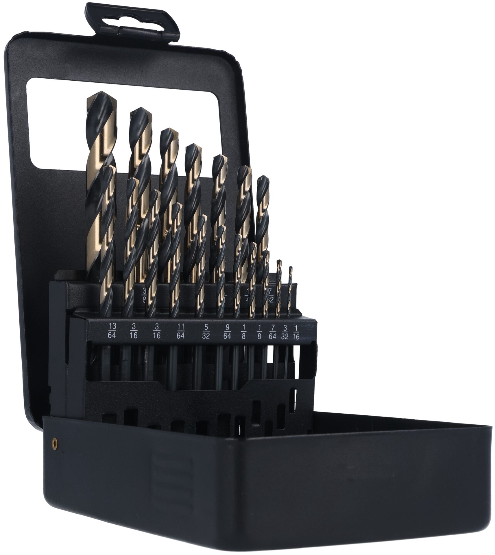slide 4 of 6, CLE-LINE x Black and gold coated HSS Jobber length Twist Drill Bit Set, 1 ct