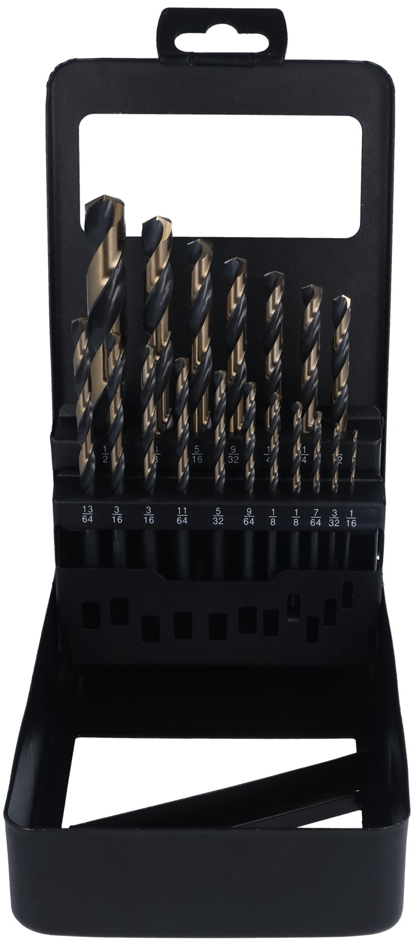 slide 5 of 6, CLE-LINE x Black and gold coated HSS Jobber length Twist Drill Bit Set, 1 ct
