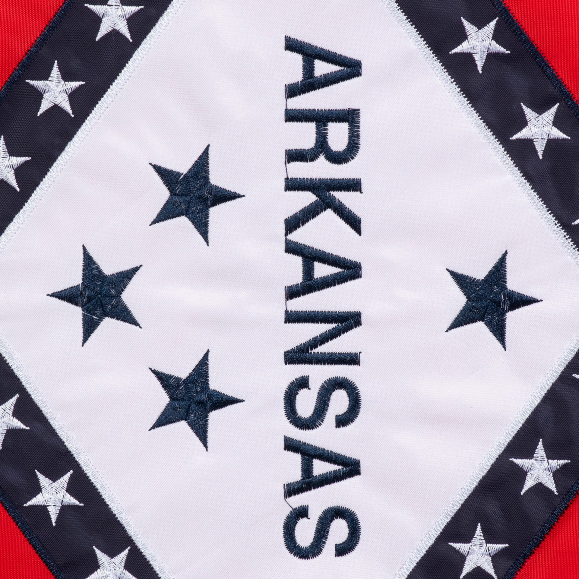 slide 5 of 6, Style Selections 1 W x 1.5 H Arkansas State Garden flag, 1 ct